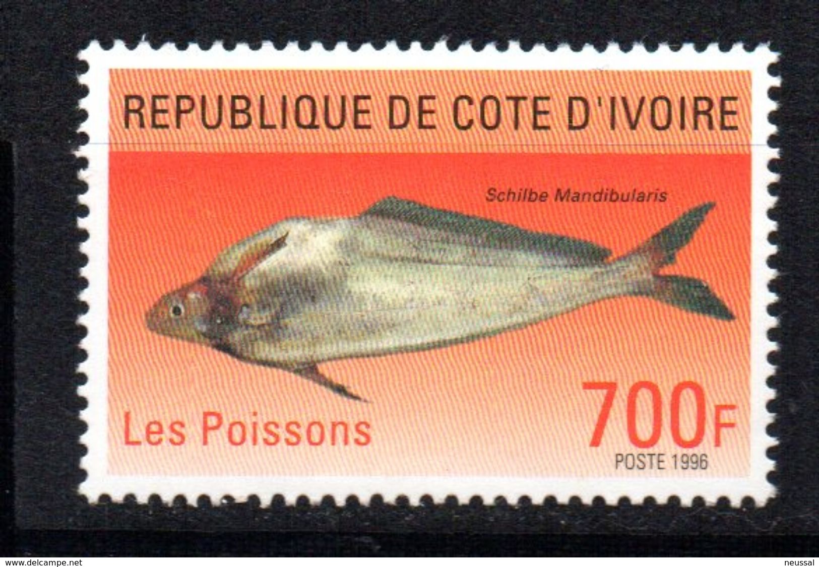 Sello Nº 964 Cote D' Ivore - Fishes