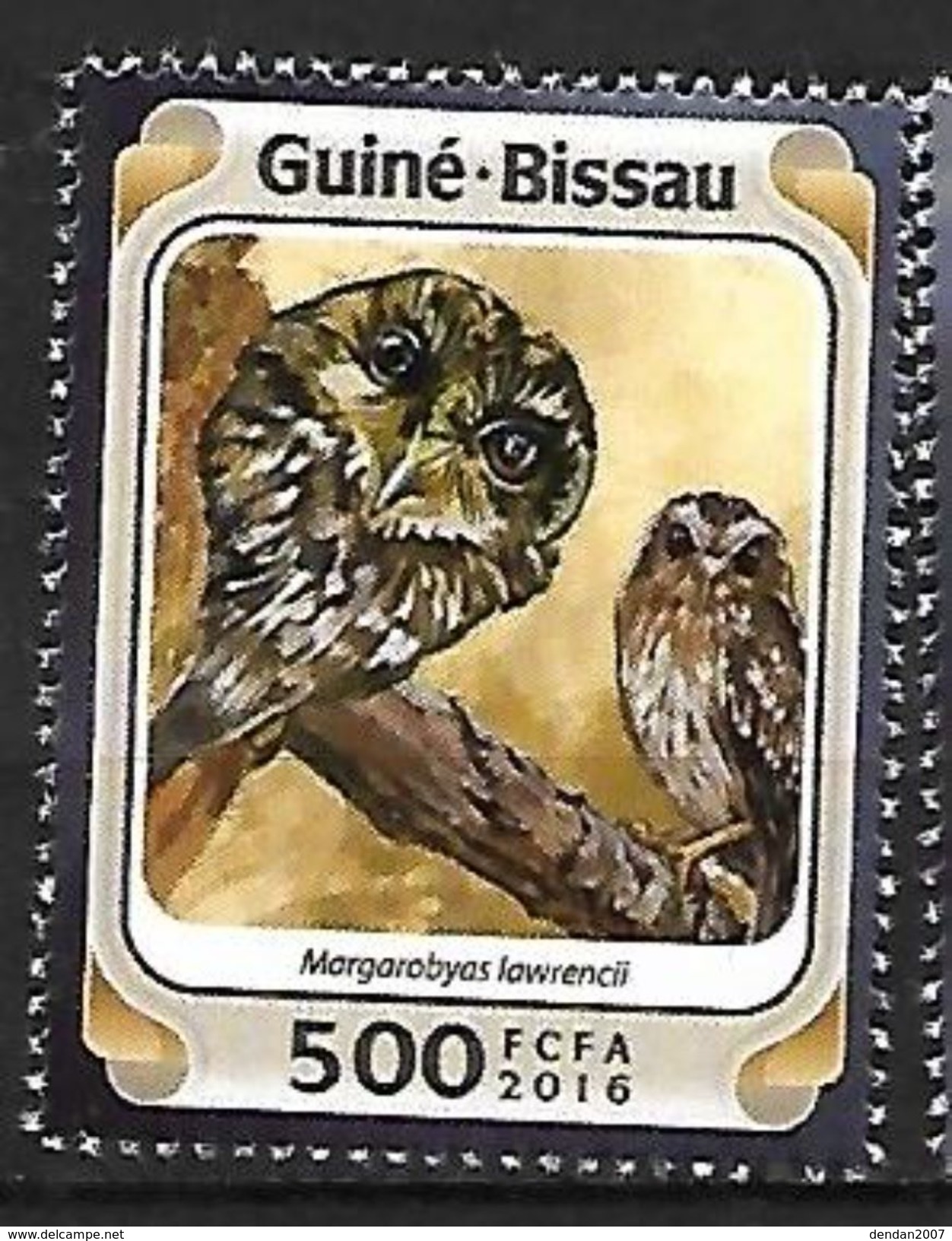 Guinea Bissau - MNH - 2017 - Bare-legged Owl (Megarobyas Lawrencii) - Hiboux & Chouettes