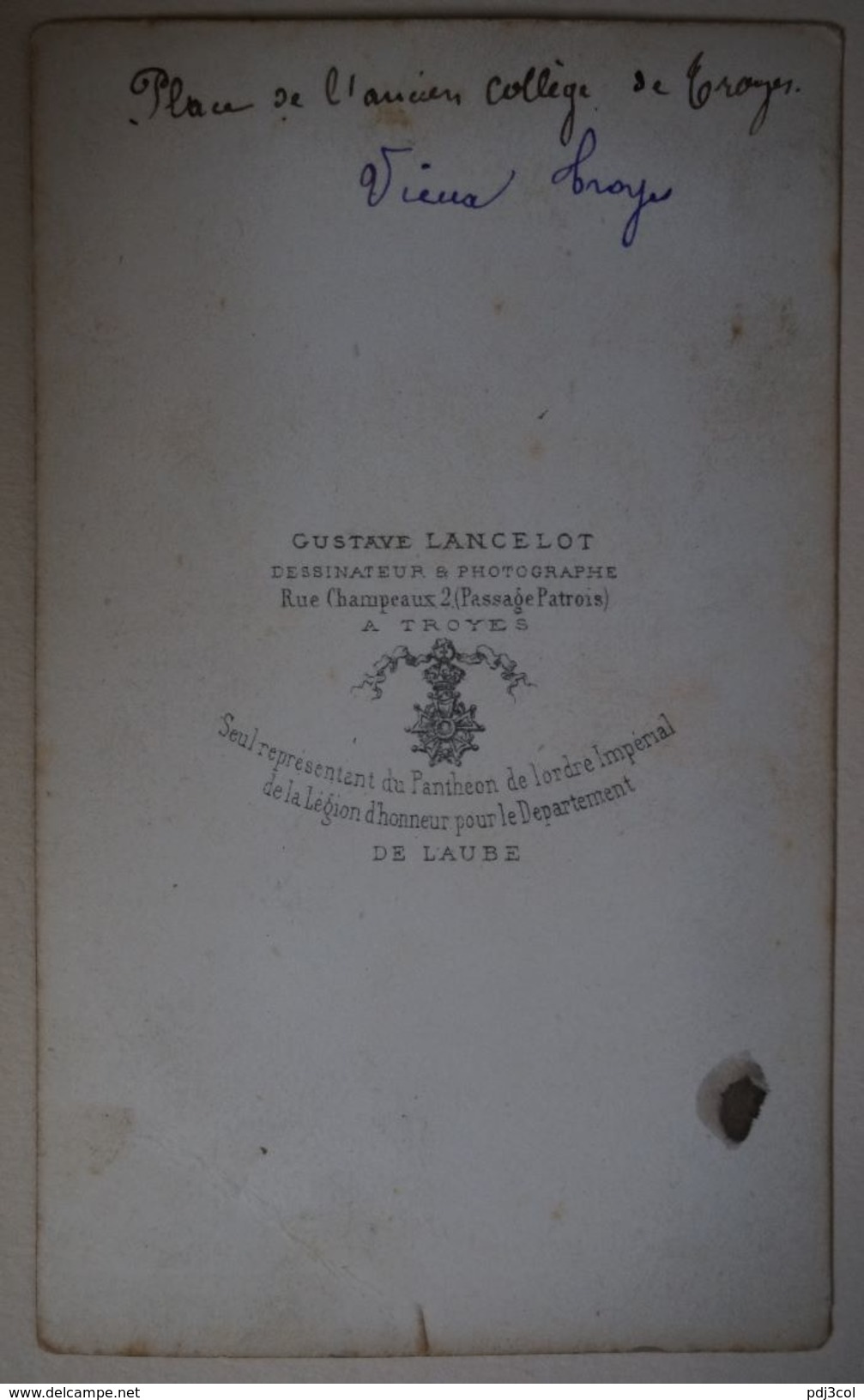 Gustave LANCELOT - Belle Petite Photo - Vieux Troyes - Place De L'ancien Collège De Troyes - Vers 1860 - Anciennes (Av. 1900)