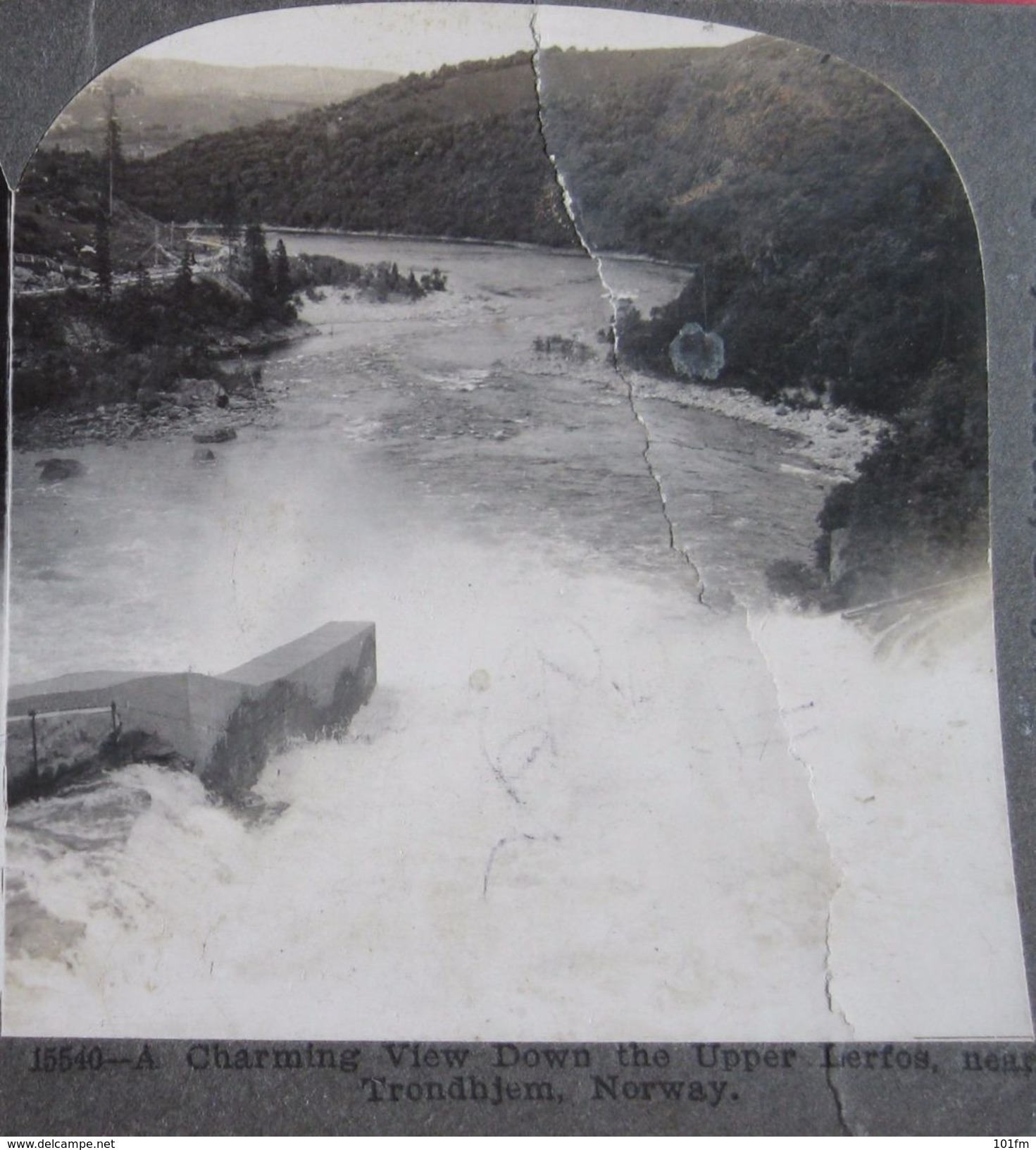 CARTE STEREOSCOPIQUE  - NORWAY - TRONDHJEM, LERFOS,  STEREO PHOTO - Stereoscope Cards