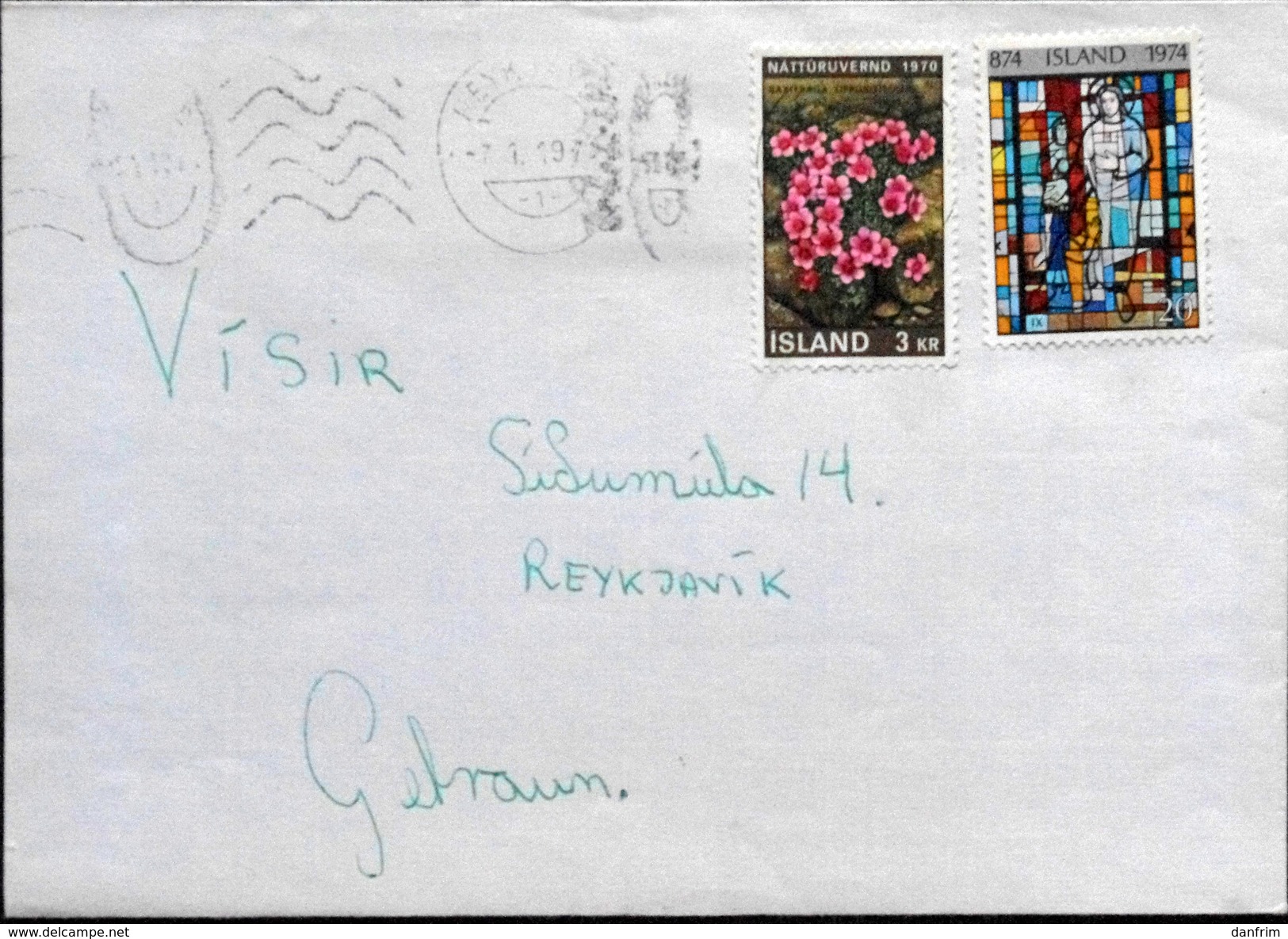 Iceland  1975 Letter   ( Lot  4784 ) - Covers & Documents