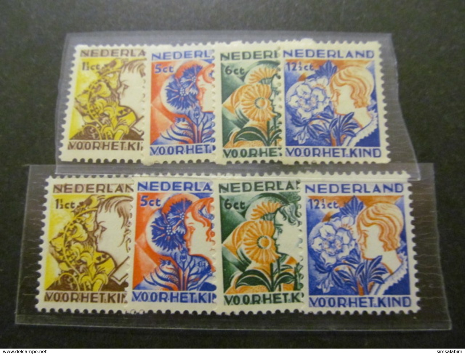 E 790) Niederlande**/* Nr 253-56 Kinderhilfe 1932 Beide Zähnungen,A=**,C=*,Michelwert Ca 180 EUR - Neufs