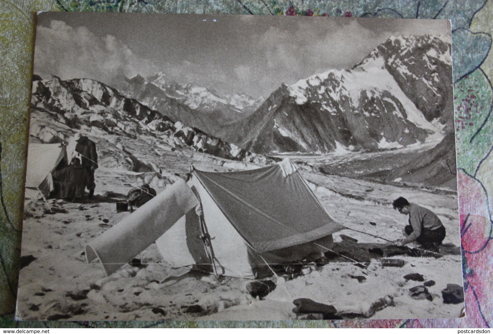 TAJIKISTAN - Gorno-Badakhshan Autonomous Region, Pamir Mountains - Old Soviet Postcard 1963 Mountaineering Alpinisme - Tayijistán