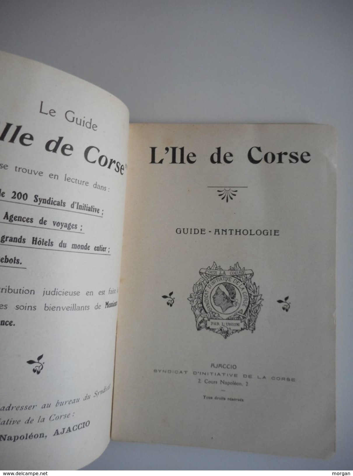 CORSE, 1913-1914, L'ILE DE CORSE, ANCIEN GUIDE ANTHOLOGIE, CARTES - Corse