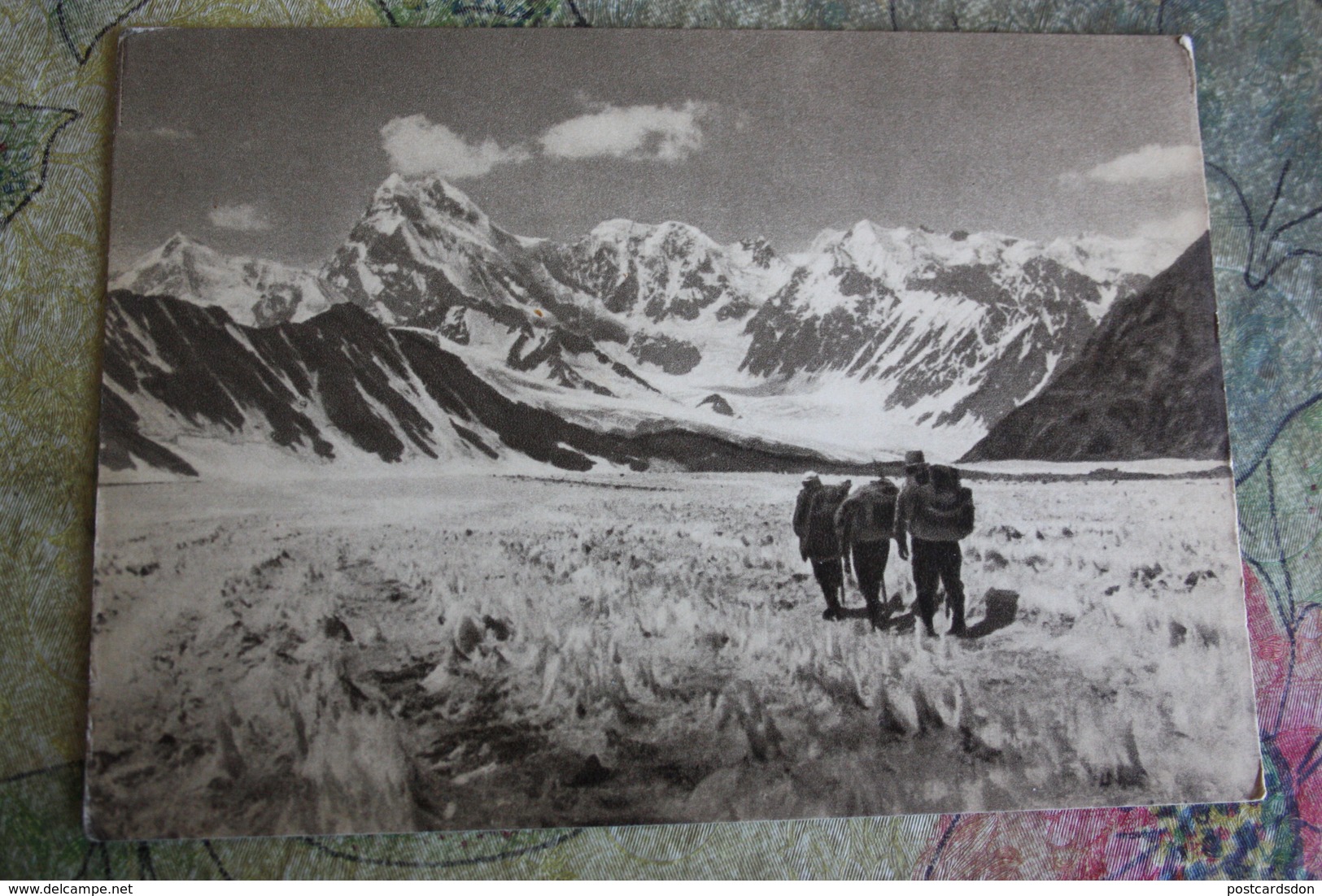 TAJIKISTAN - Gorno-Badakhshan Autonomous Region, Pamir Mountains - Old Soviet Postcard 1963 Mountaineering Alpinisme - Tadjikistan