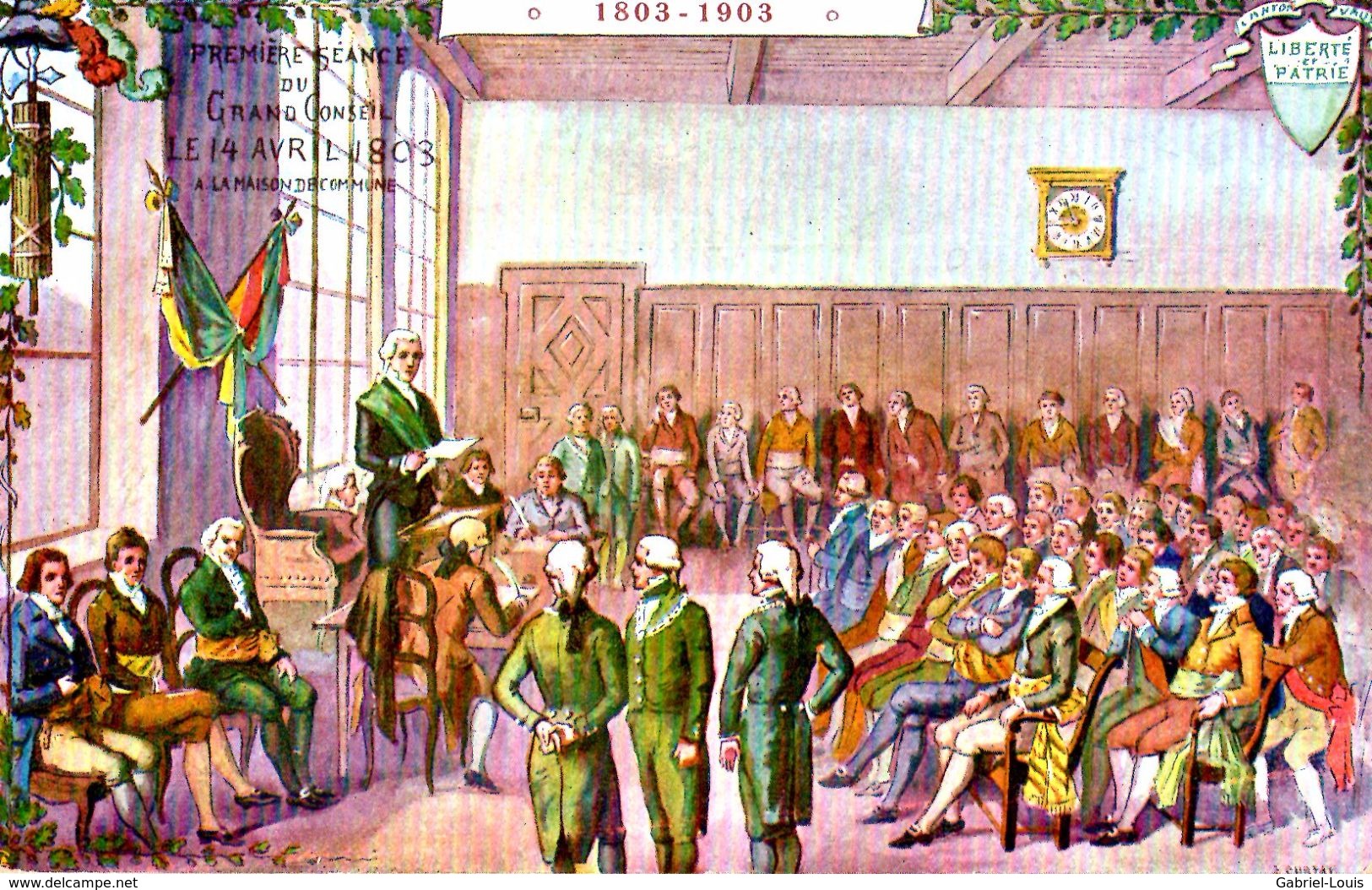 Centenaire Vaudois 1803 - 1903 - Première Séance Du Grand-Conseil 14 Avril - Premier