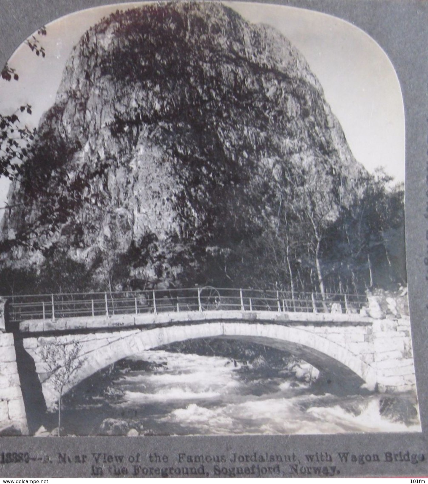 CARTE STEREOSCOPIQUE  - NORWAY - JORDALSNUT, SOGNEFJORD,  STEREO PHOTO - Estereoscópicas