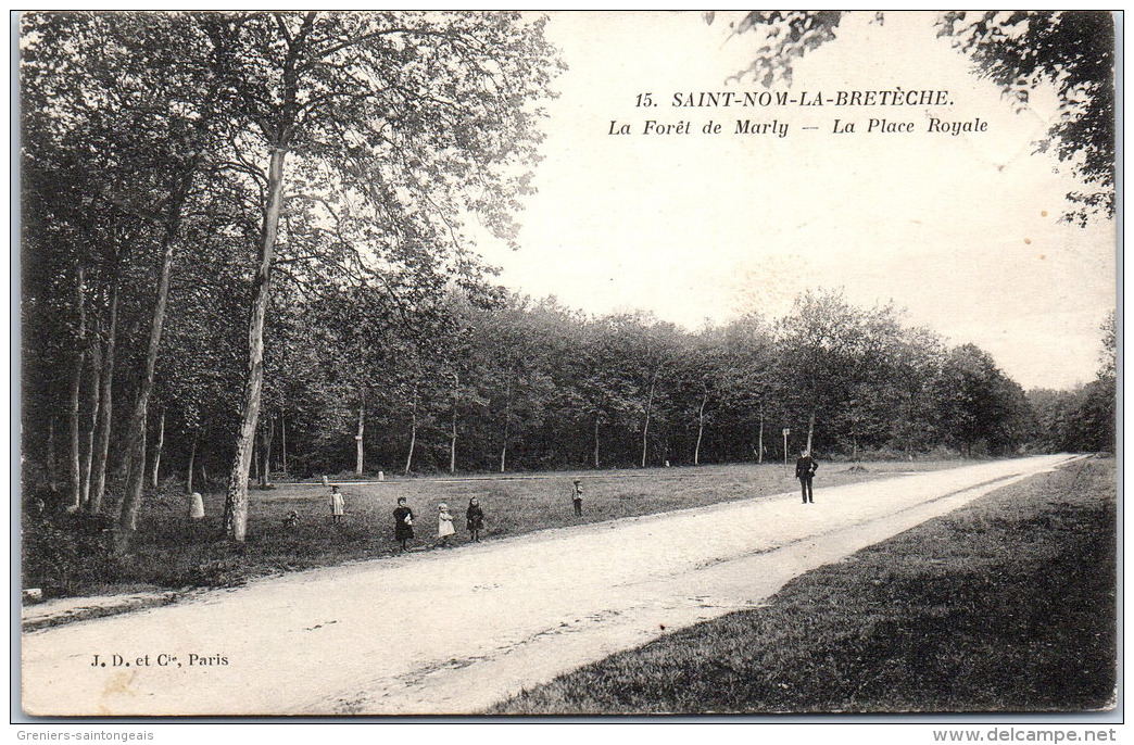 78 SAINT NOM LA BRETECHE - La Foret De Marly, La Place Royale - St. Nom La Breteche