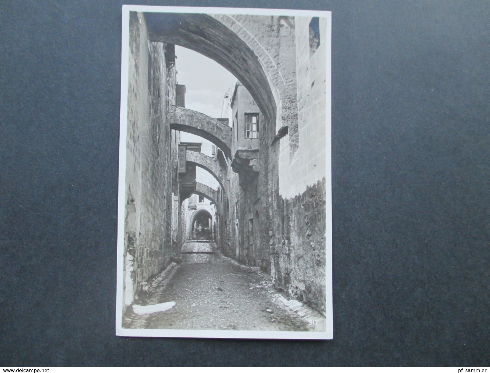 AK Echtfoto 1933 Rhodos Kleinasien Besetzung Von Italien. Postkarte Mit Italienischen Marken! Gesendet Nach Hamburg! - Greece