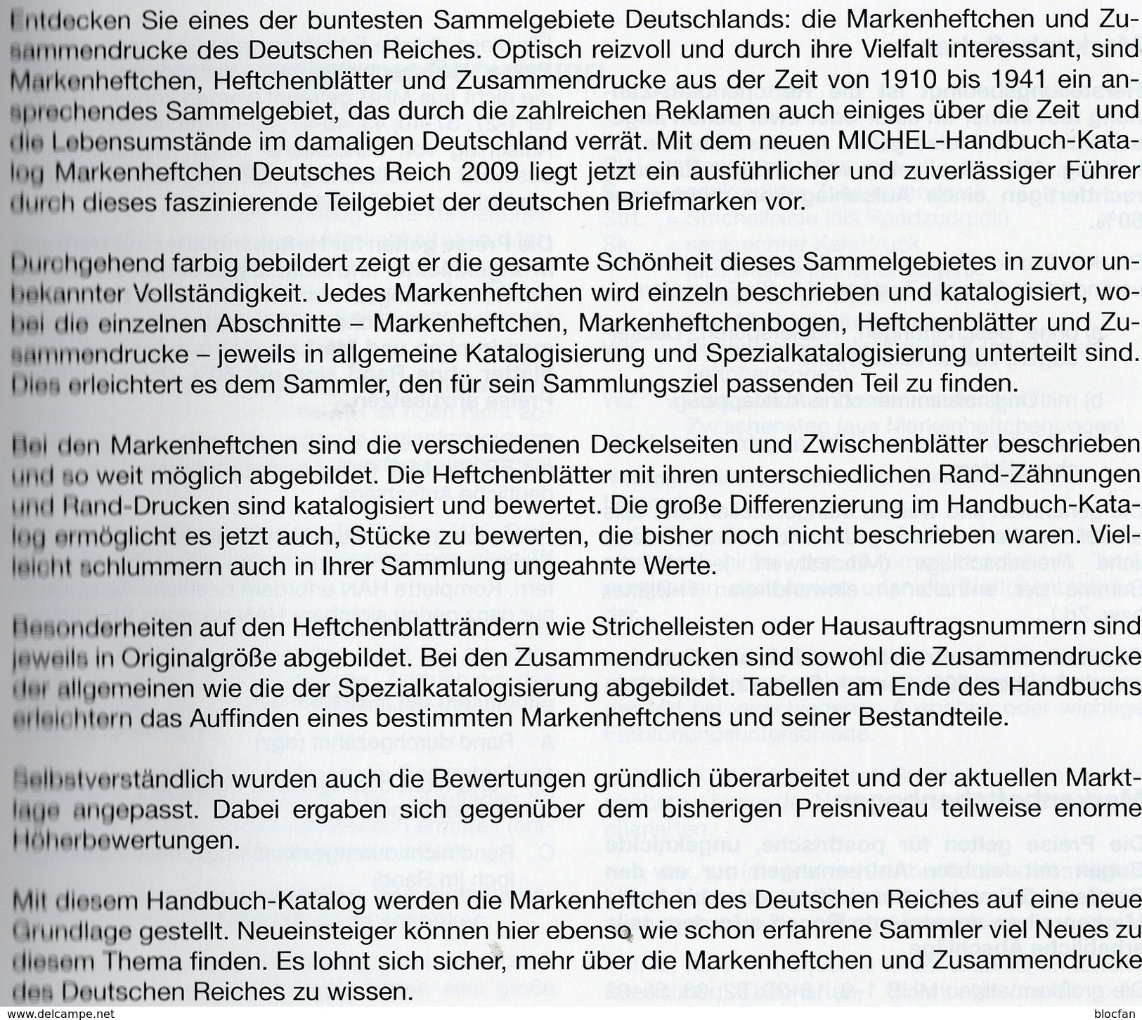 Markenheft MlCHEL Handbuch Deutsche Reich 2009 Neu 98€ Handbook With Special Carnets Booklets Catalogue Old Germany - Original Editions