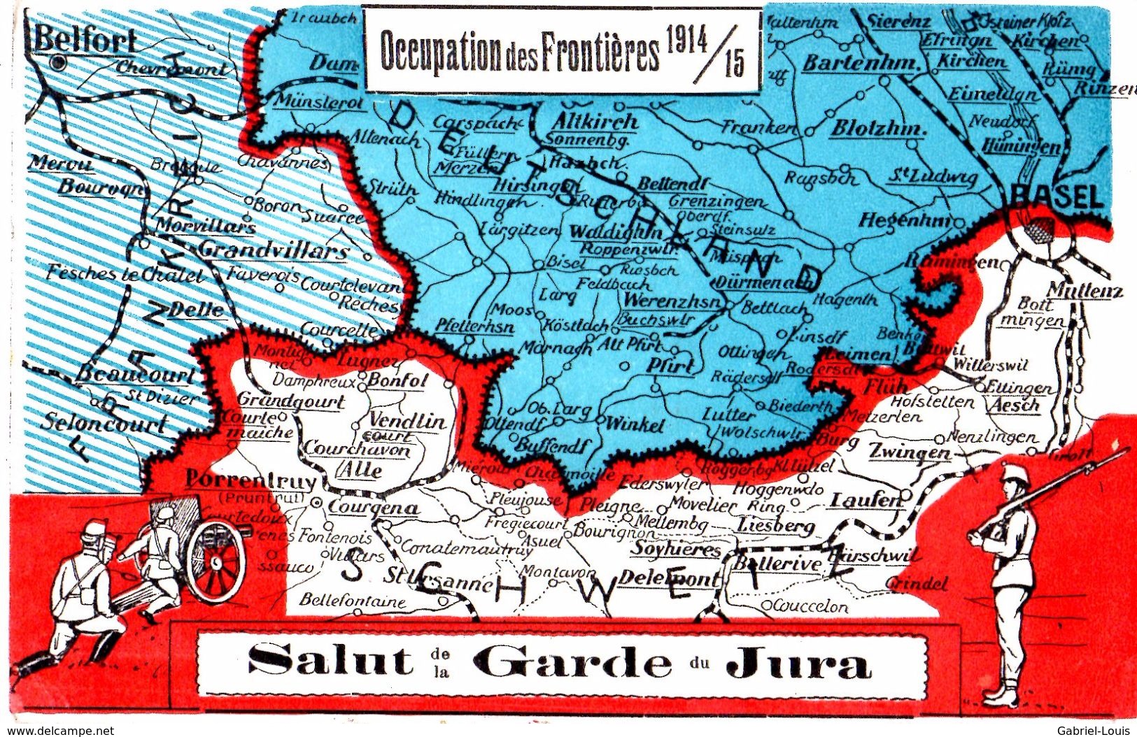 Occupation Des Frontières 1914 - 1915 Salut De La Garde Du Jura - Altri & Non Classificati