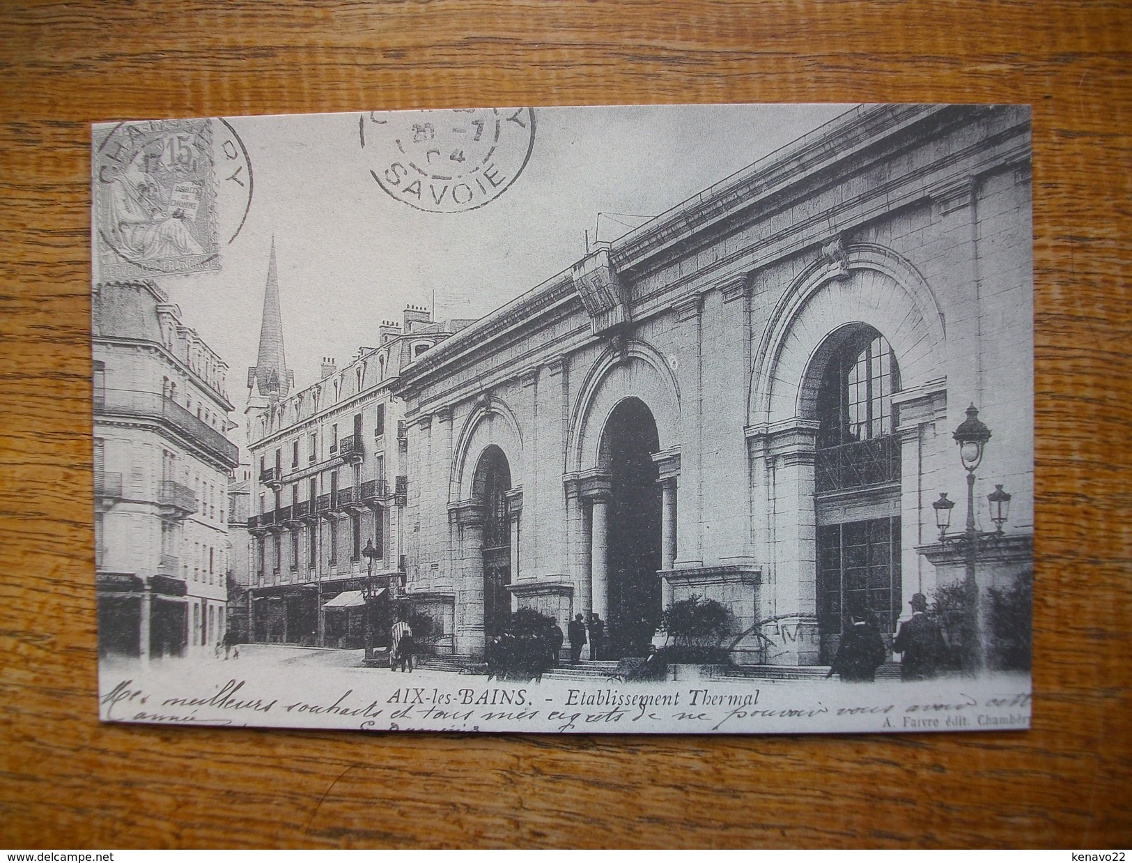 Repro ,, Cartes D'autrefois , Aix-les-bains , établissement Thermal - Aix Les Bains