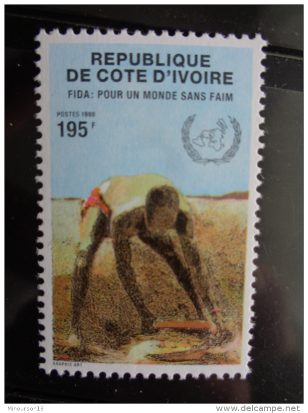 COTE D'IVOIRE 1988 Y&amp;T N° 802 ** - 10e ANNIV DU FIDA - Ivory Coast (1960-...)