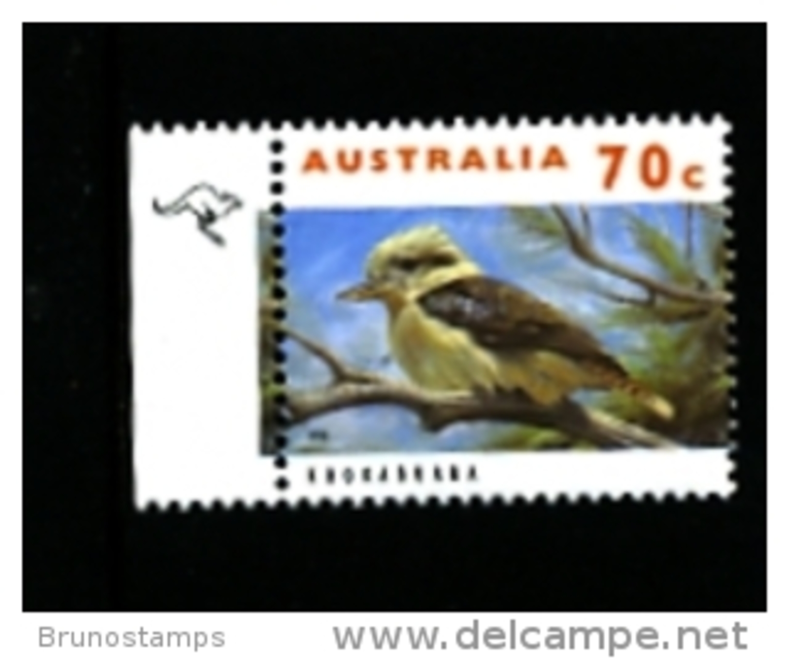 AUSTRALIA -  1997  70c.  KOOKABURRA 1 KANGAROO  REPRINT  MINT NH - Probe- Und Nachdrucke