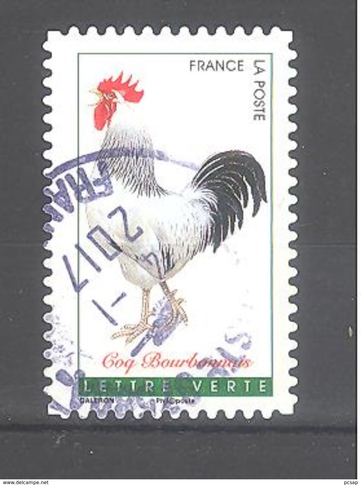 France Autoadhésif Oblitéré N°1245 (Coqs De France) (cachet Rond) - Oblitérés