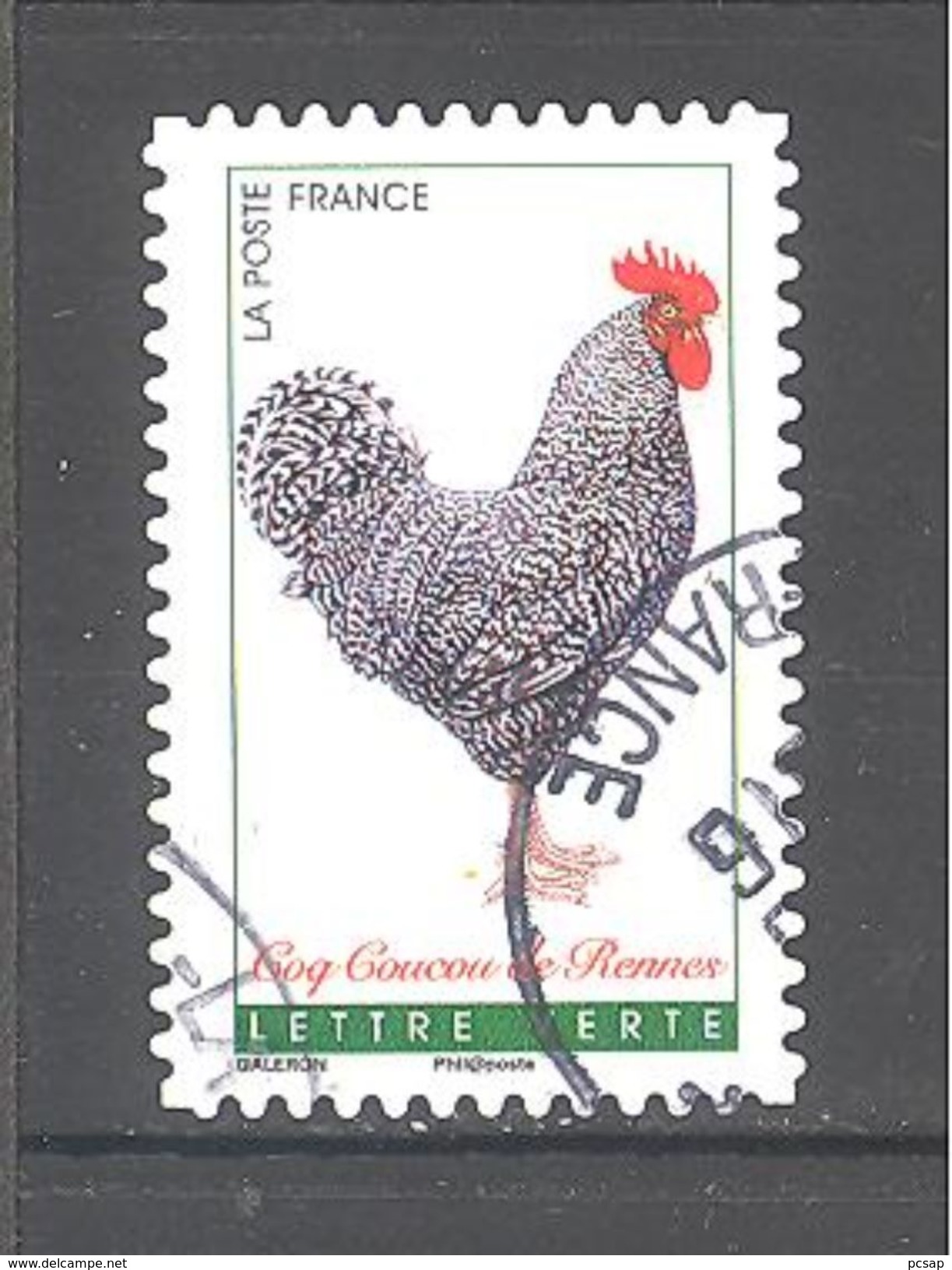 France Autoadhésif Oblitéré N°1248 (Coqs De France) (cachet Rond) - Oblitérés