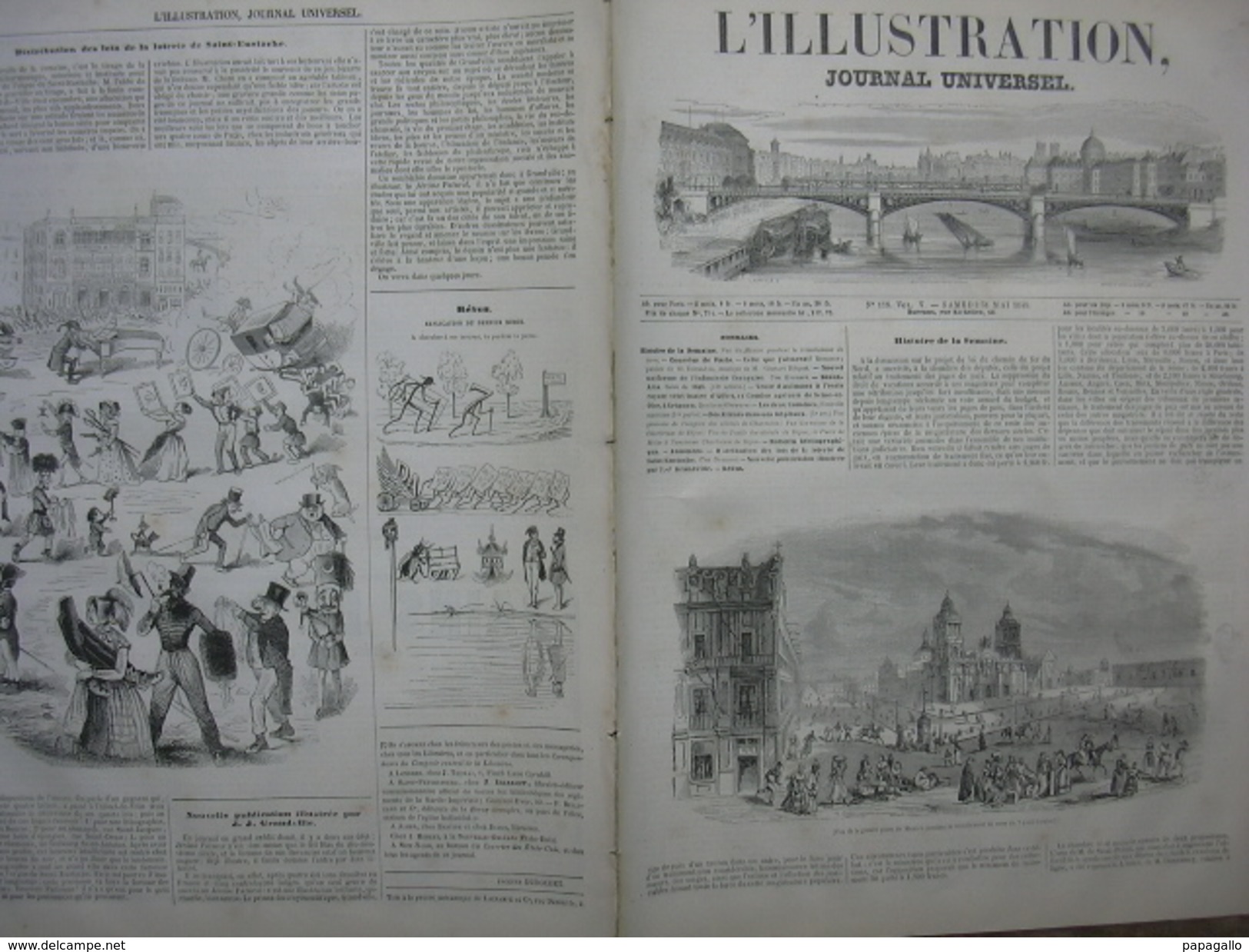 L'ILLUSTRATION N° 118 MEXICO/ UNIFORME INFANTERIE/ ALIENES/ ANIMAUX ECOLE VETERINAIRE 31 Mai 1845 Page 209/210 Histoire - 1800 - 1849