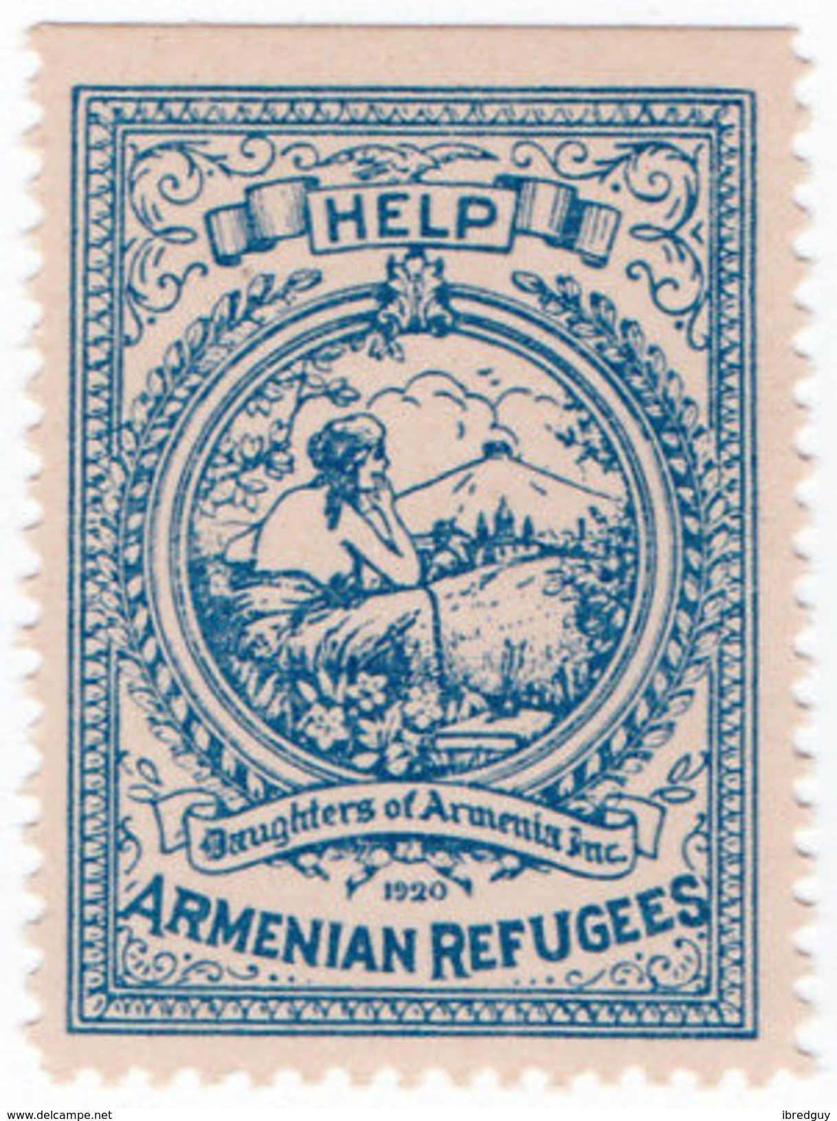 (I.B) US Cinderella : Daughters Of Armenia Charity Stamp - Zonder Classificatie