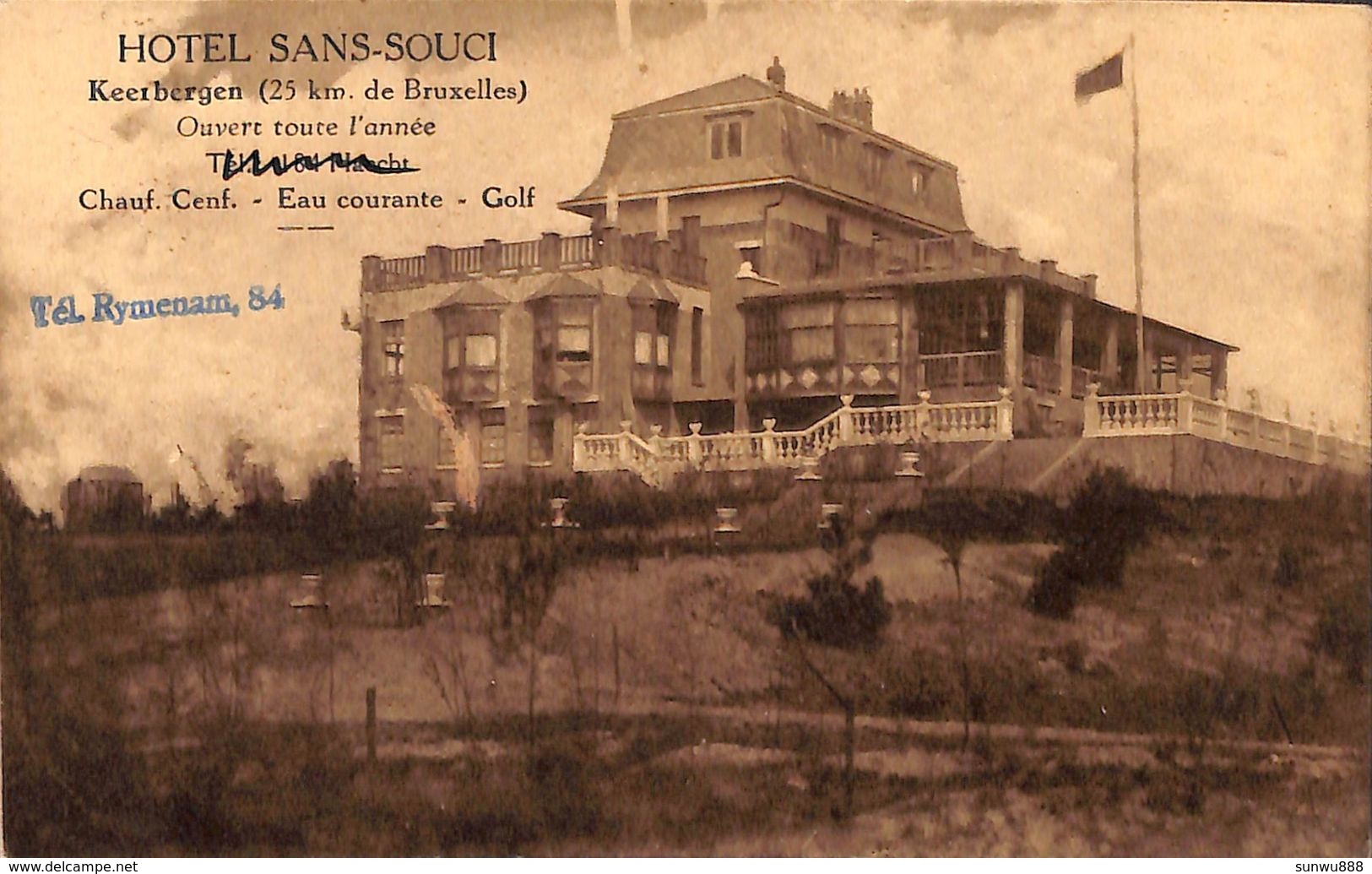 Keerbergen - Hôtel Sans Souci (1933, Uitg. J. Wouters-Van Den Bulck) - Keerbergen