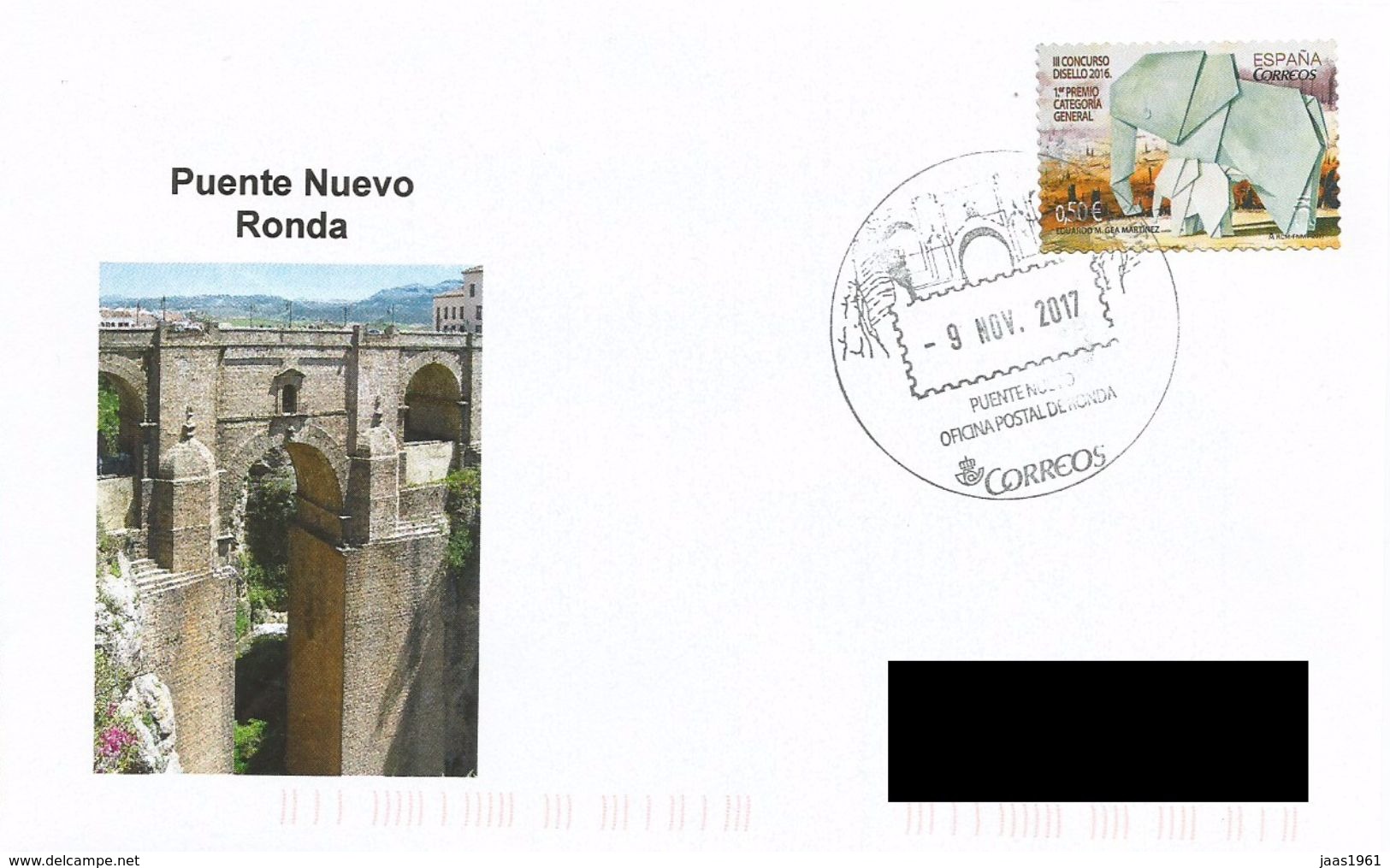 SPAIN. POSTMARK NEW BRIDGE. RONDA 2017 - Máquinas Franqueo (EMA)