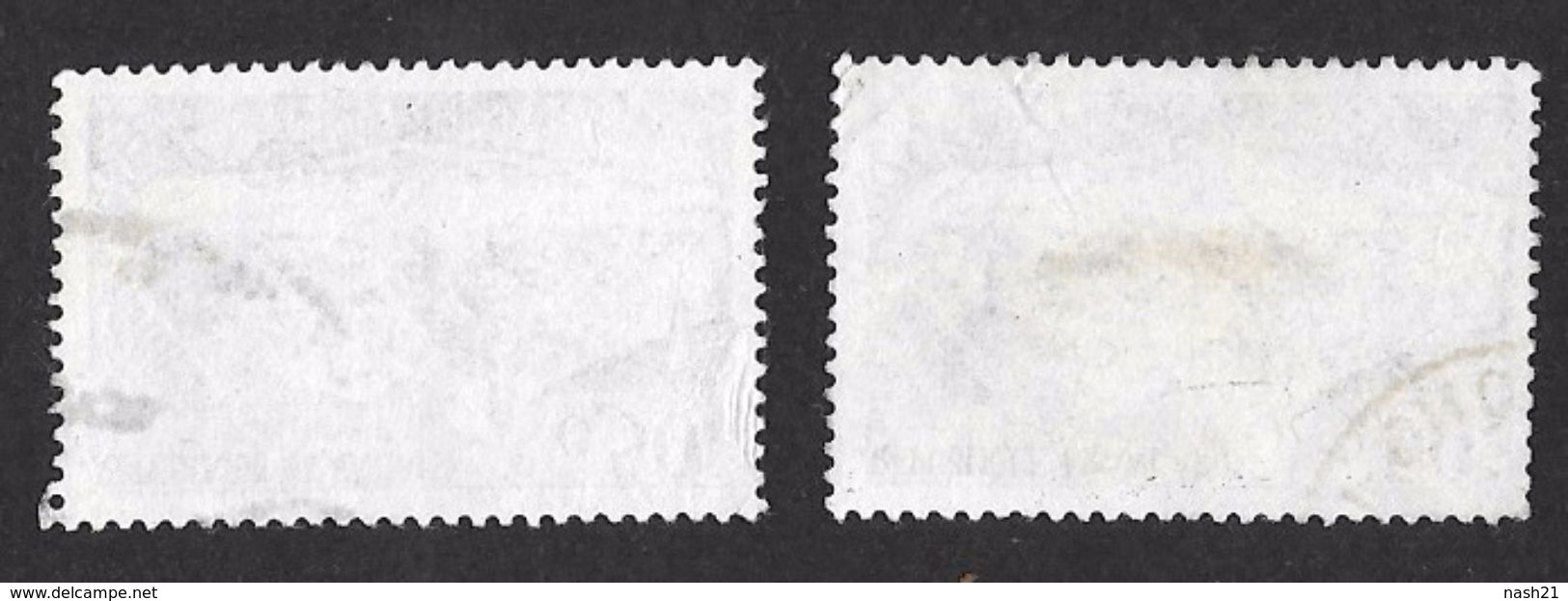 Timbres De France 1960 & 61     '   Yvert  N° 1314 & 1314a  '    50 C, Vues Sur Cognac - Oblitérés