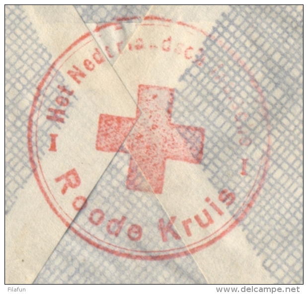 Nederlands Indië - 1940 - 35 Cent Wilhelmina Op Censored Rode Kruis Cover Van Soerabaja Naar Geneve / Schweiz - Netherlands Indies