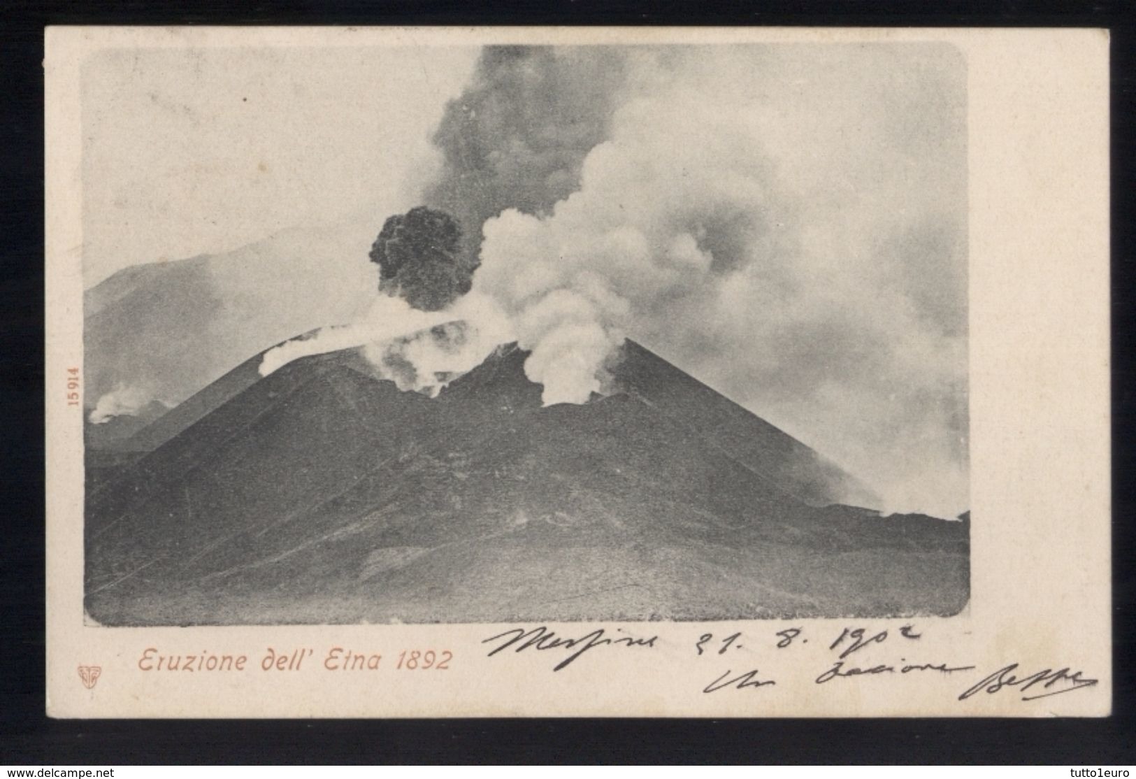 CATANIA - ERUZIONE DELL'ETNA  DEL 1892  (2) - Catania