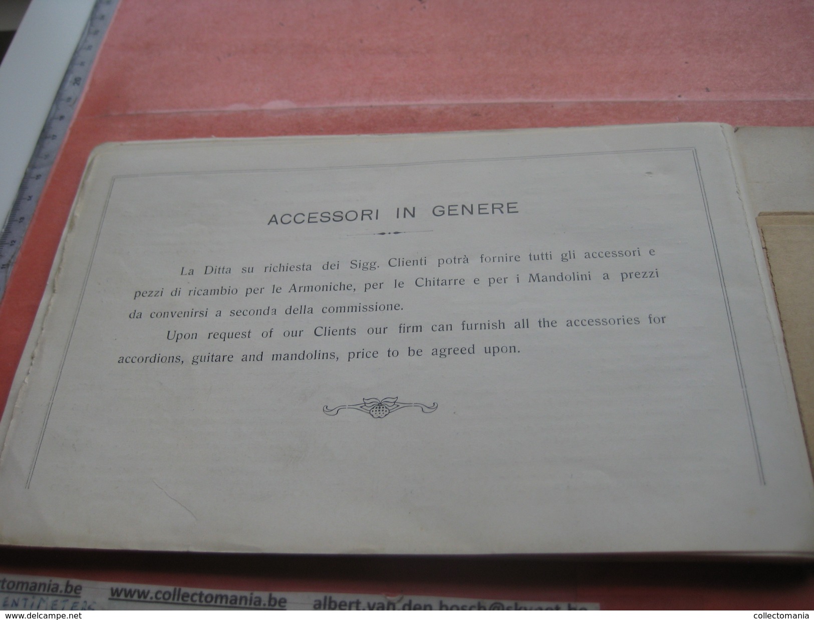 2 catalogues  ACCORDEON ARMONICHE CAIRDIN Accordion  - Meinel & Herold Klingnthal - PIETRO FORTE Paolo Soprani & Figli