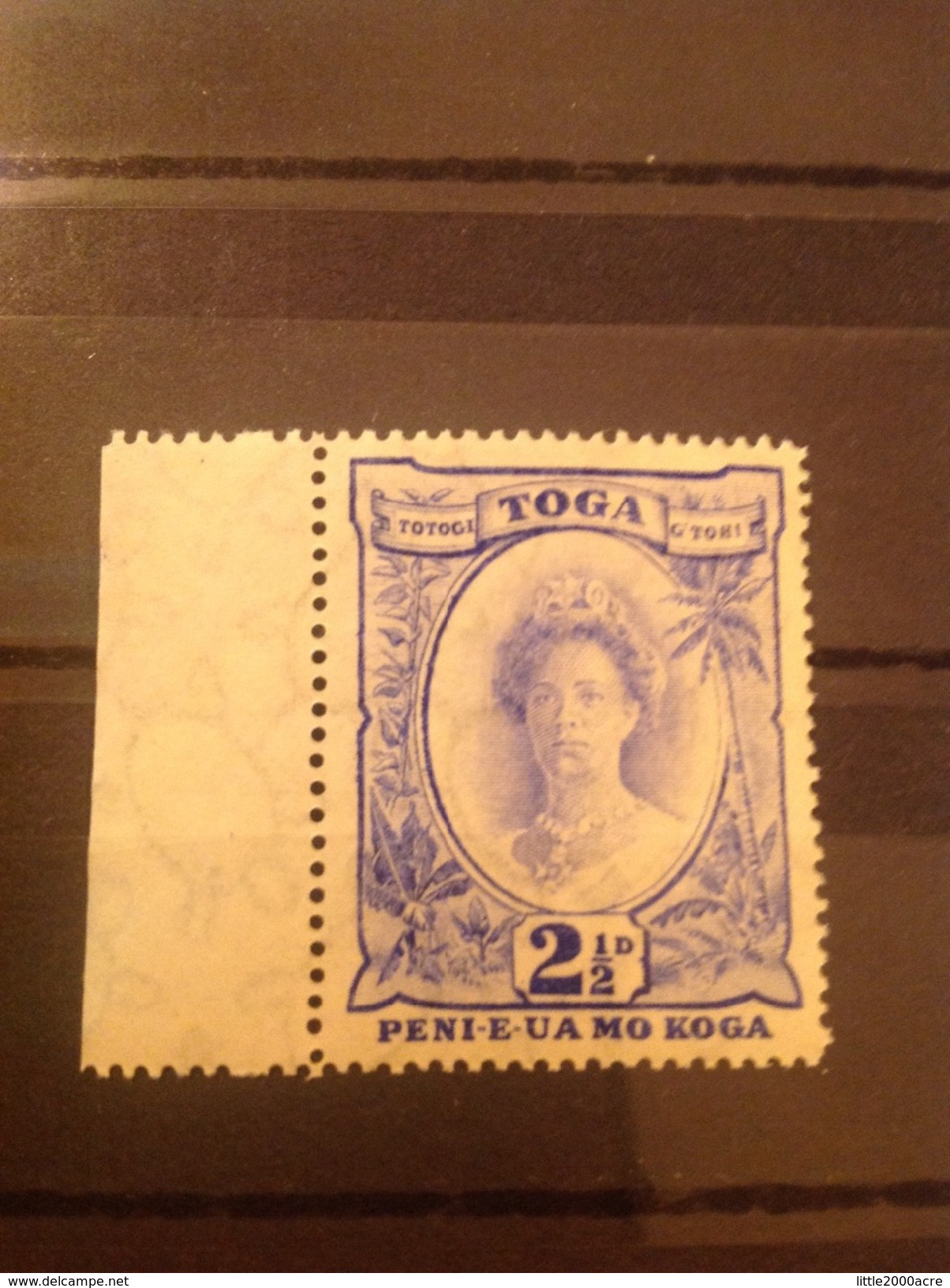 Tonga 1934 2 1/2d Ultramarine Queen Salote Recut MNH SG 59a (tortoise Wmk) - Tonga (...-1970)