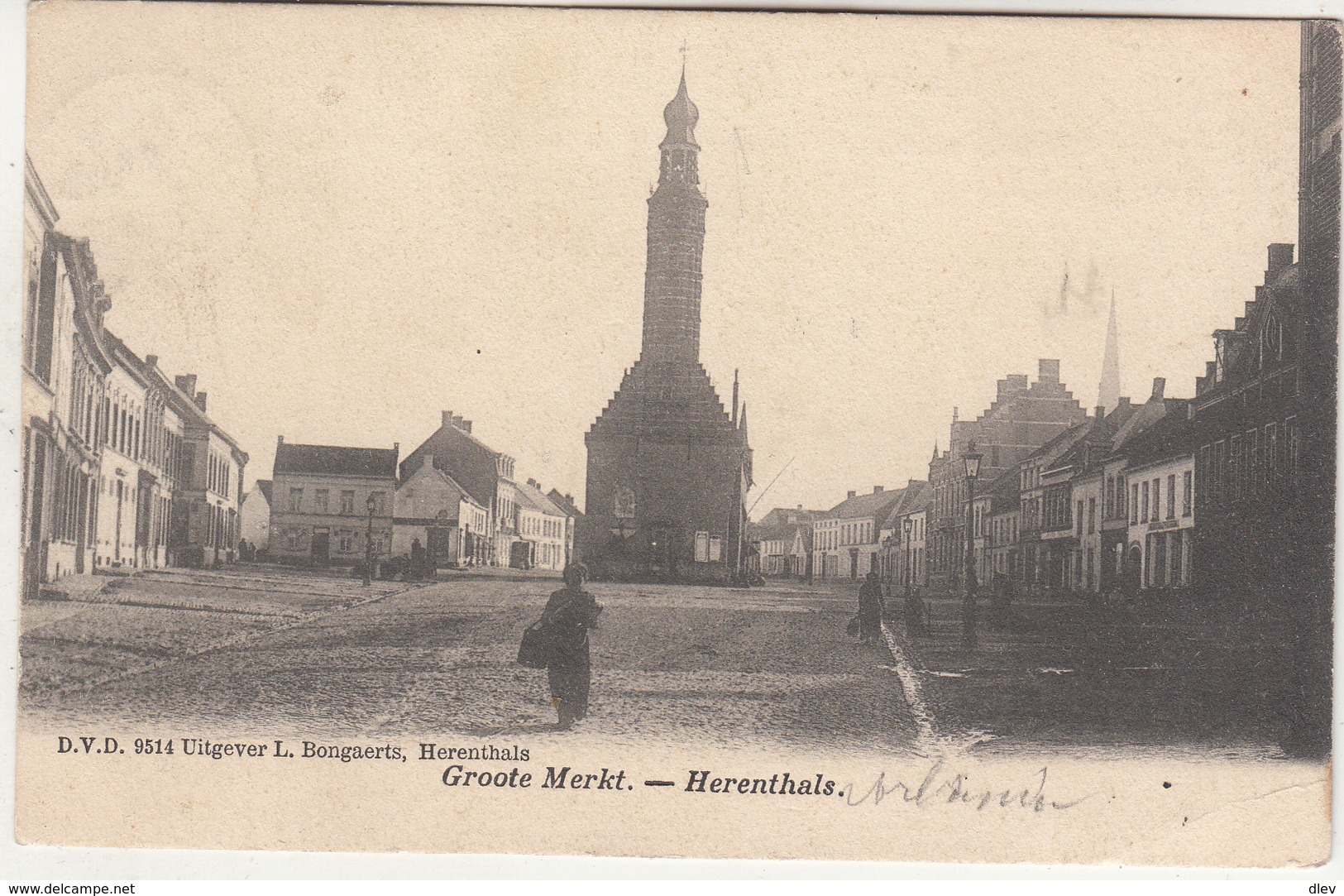 Groote Merkt - Herenthals - Herentals - 1903 - DVD 6514 Uitg. L. Bongaerts, Herenthals - Herentals