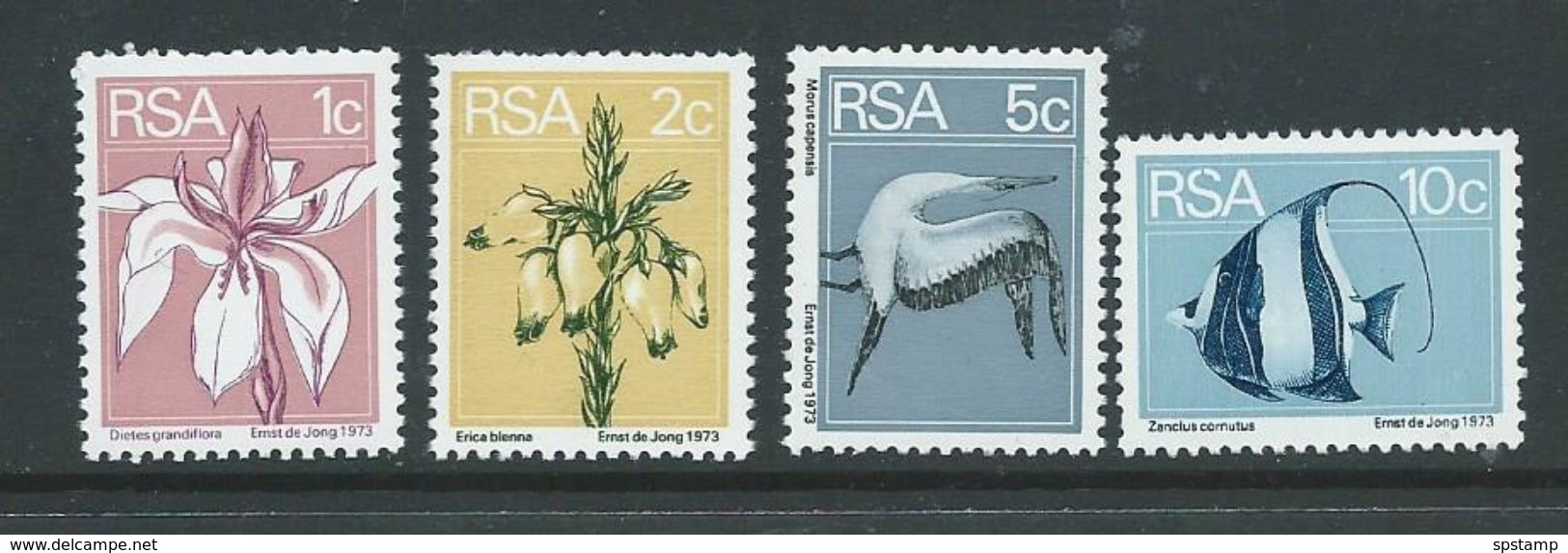 South Africa 1974 Definitive Different Colour Coil Set 4 MNH - Unused Stamps