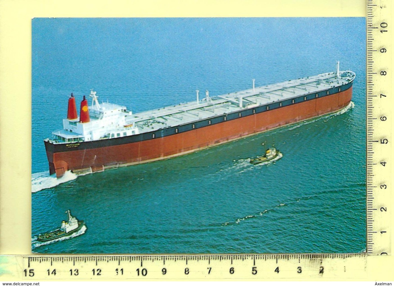 CPM, BATEAU: Super Tanker " Batillus " De La Société Schell, ++ Voir Marcophilie - Pétroliers