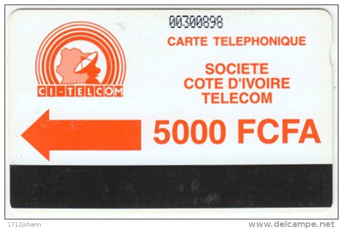 IVORY COAST A-029 Magnetic Telecom - Used - Ivory Coast