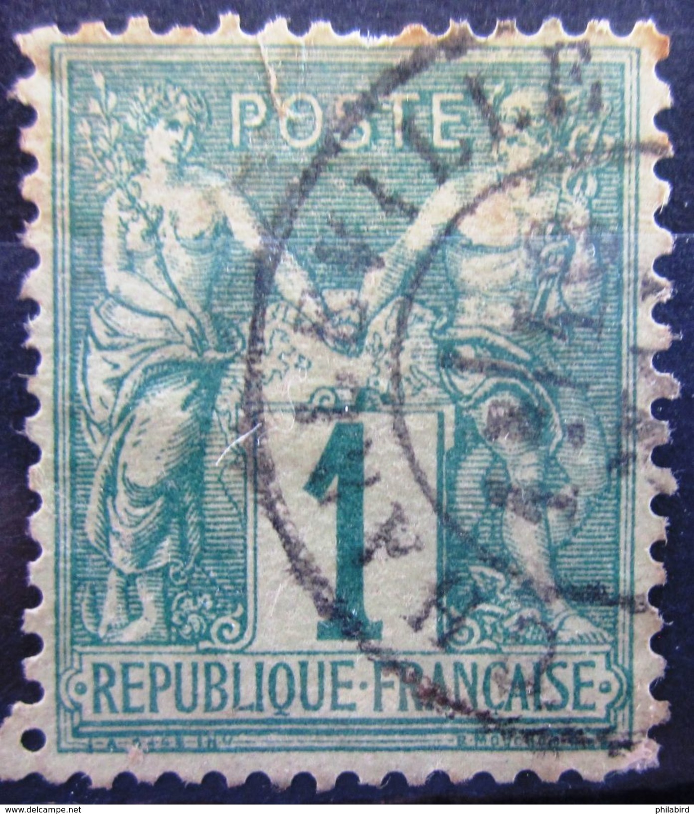 FRANCE              N° 61                  OBLITERE - 1876-1878 Sage (Type I)