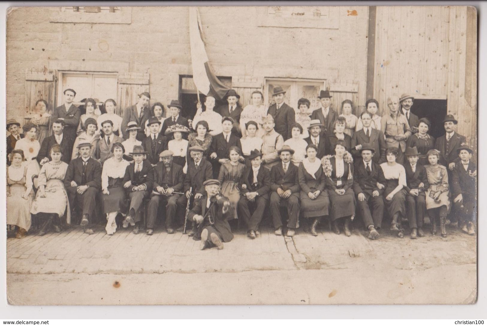 LOT DE 10 CARTES PHOTOS NON SITUEES - PEPINIERE - PROCESSION - TERRASSE DE CAFE - METIER - .CARTE PHOTO - 10 SCANS -