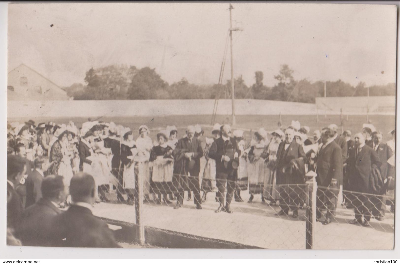 LOT DE 10 CARTES PHOTOS NON SITUEES - PEPINIERE - PROCESSION - TERRASSE DE CAFE - METIER - .CARTE PHOTO - 10 SCANS -