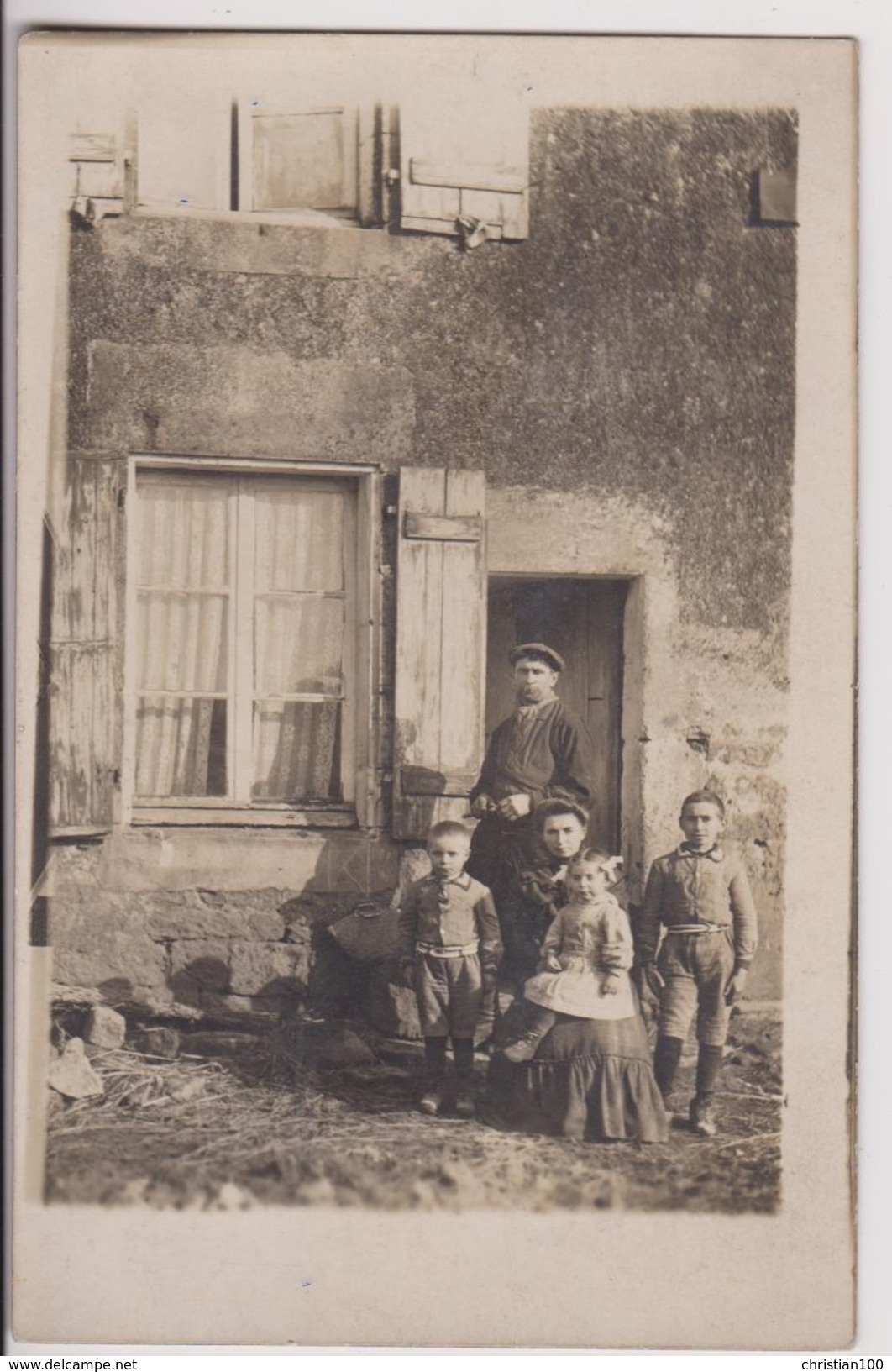 LOT DE 10 CARTES PHOTOS NON SITUEES - PEPINIERE - PROCESSION - TERRASSE DE CAFE - METIER - .CARTE PHOTO - 10 SCANS -