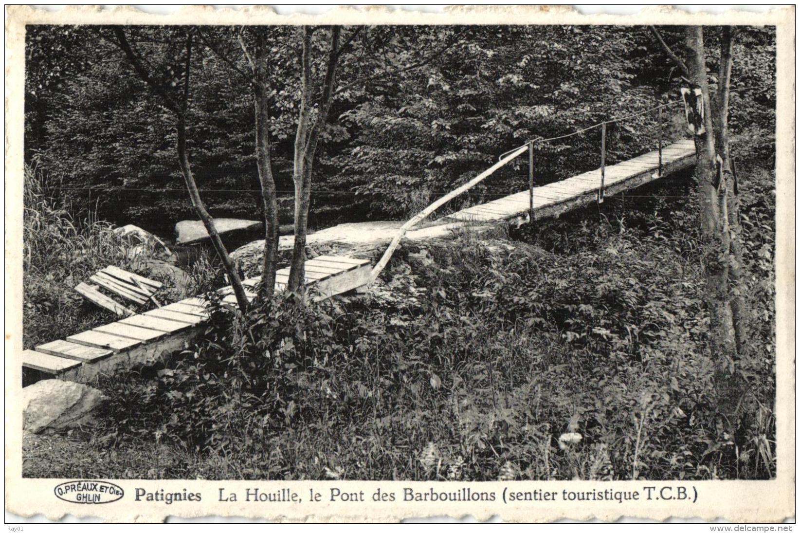 BELGIQUE - NAMUR - GEDINNE - PATIGNIES - La Houille, Le Pont Des Barbouillons (sentier Touristique T.C.B.) - Gedinne