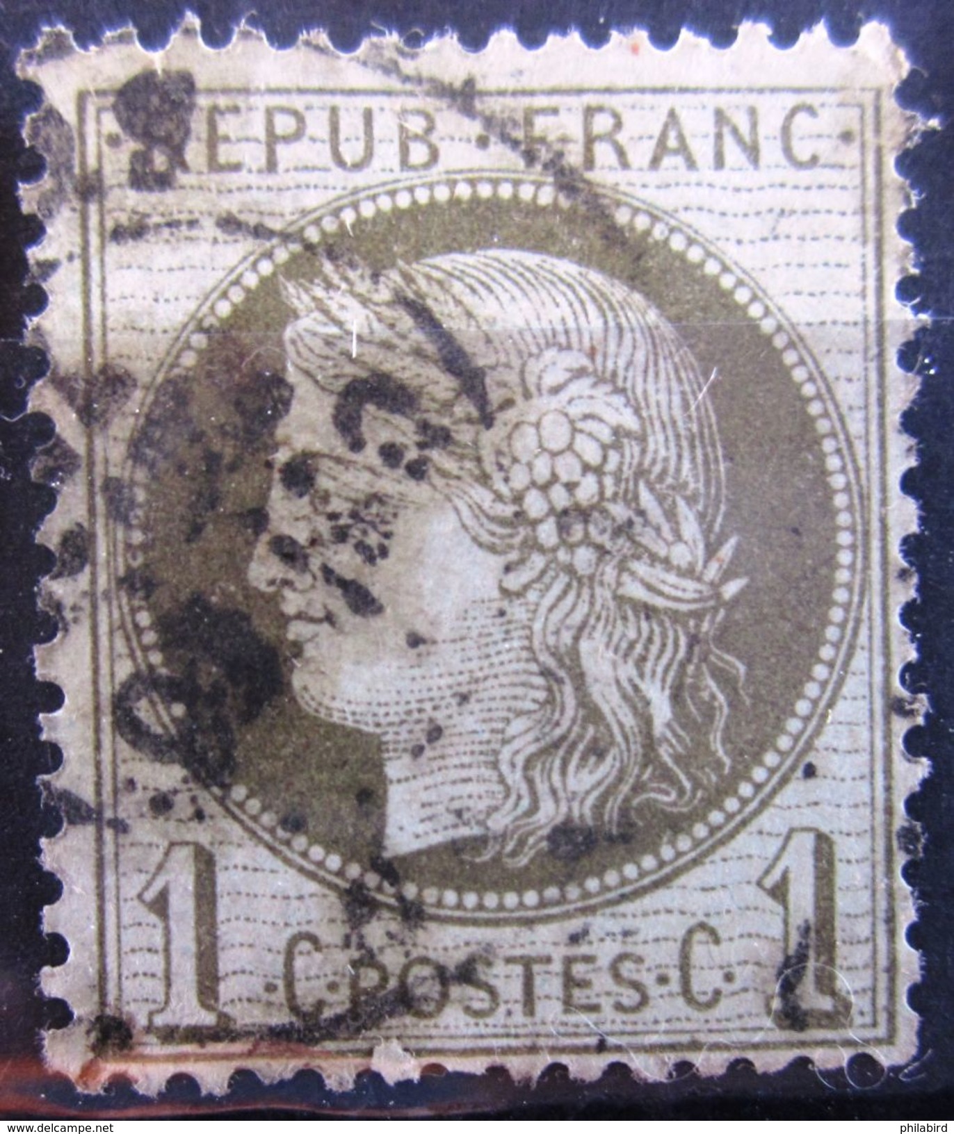 FRANCE              N° 50                     OBLITERE - 1871-1875 Cérès