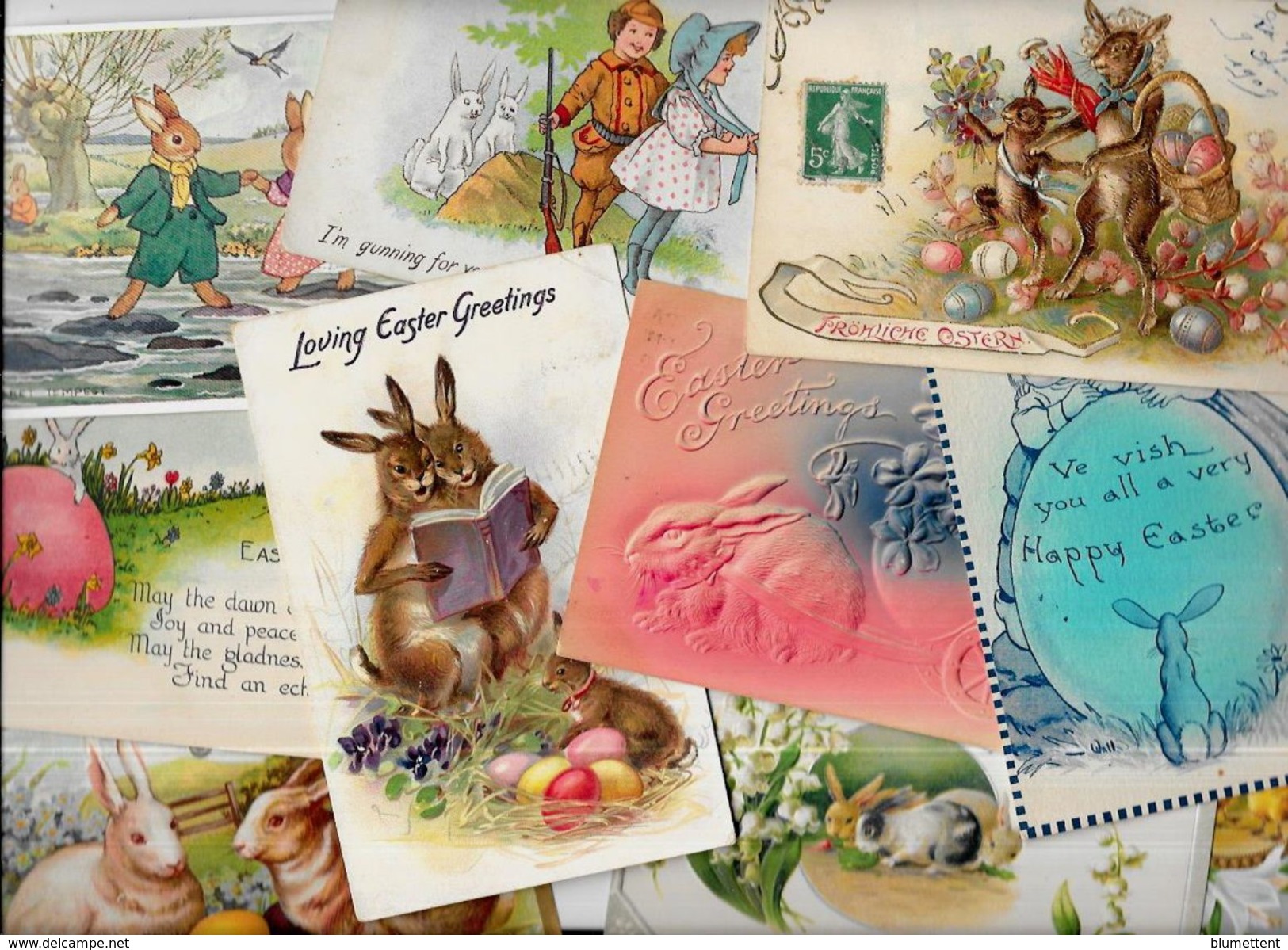 Lot 1000 De 10 CPA Lapin Bunny Rabbit Déstockage Pour Revendeurs Ou Collectionneurs - 5 - 99 Cartes