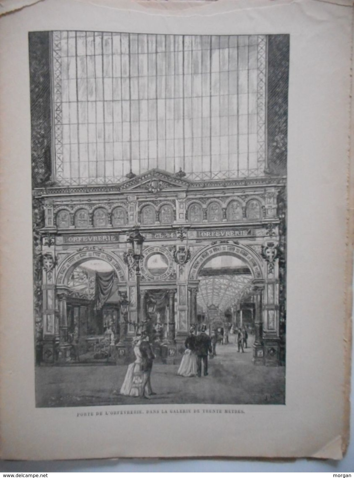 EXPOSITION UNIVERSELLE DE PARIS DE 1889, LOT de 5 N° DU LIVRE D'OR DE L'EXPO, TOUR EIFFEL, GRAVURES, N° 30.32.33.34.35