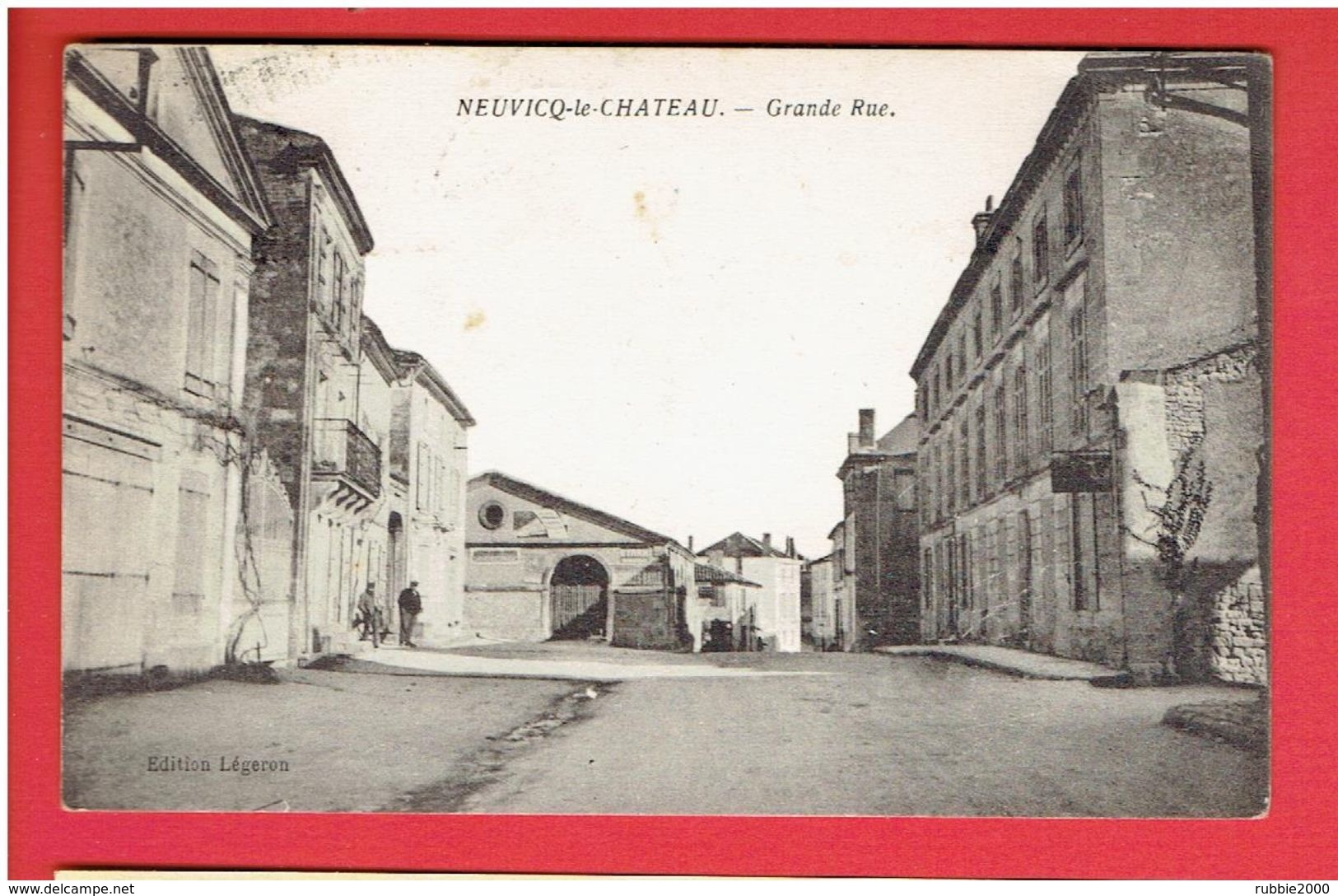 NEUVICQ LE CHATEAU 1942 GRANDE RUE CARTE EN BON ETAT - Autres & Non Classés