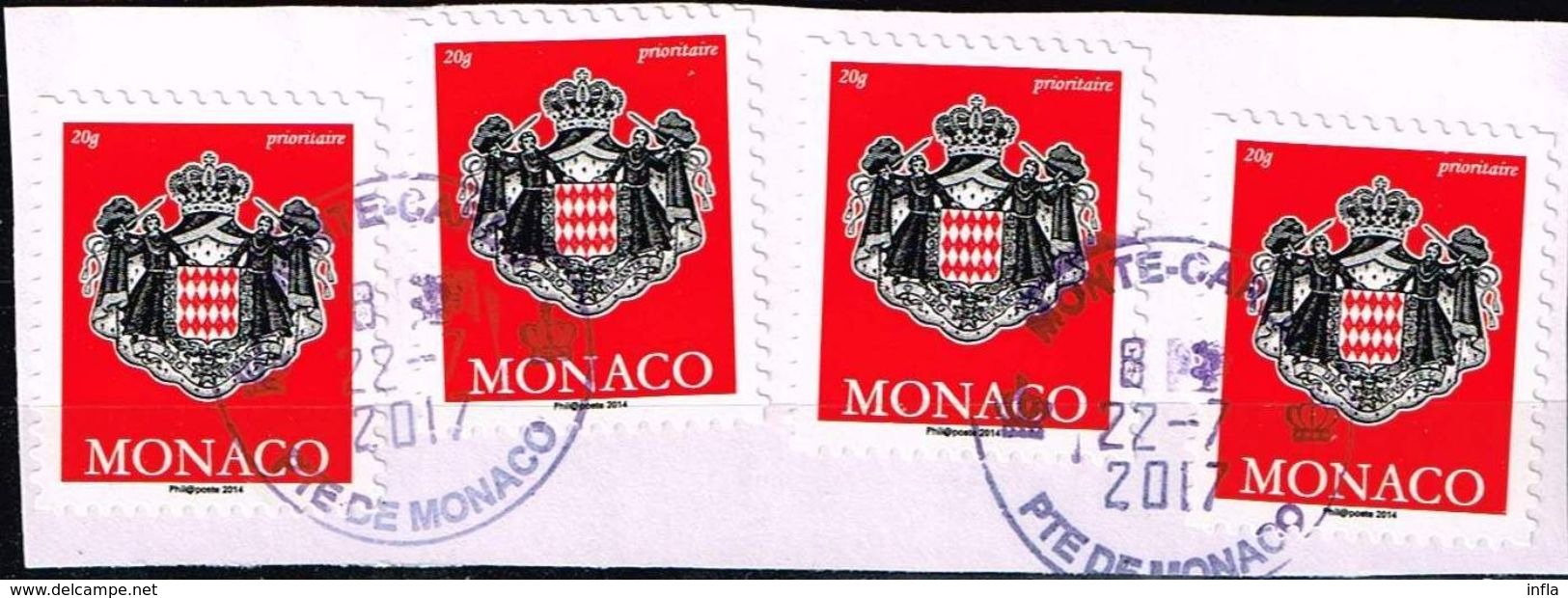 Monaco 2014, Michel# 3204 O Coat Of Arms - Oblitérés