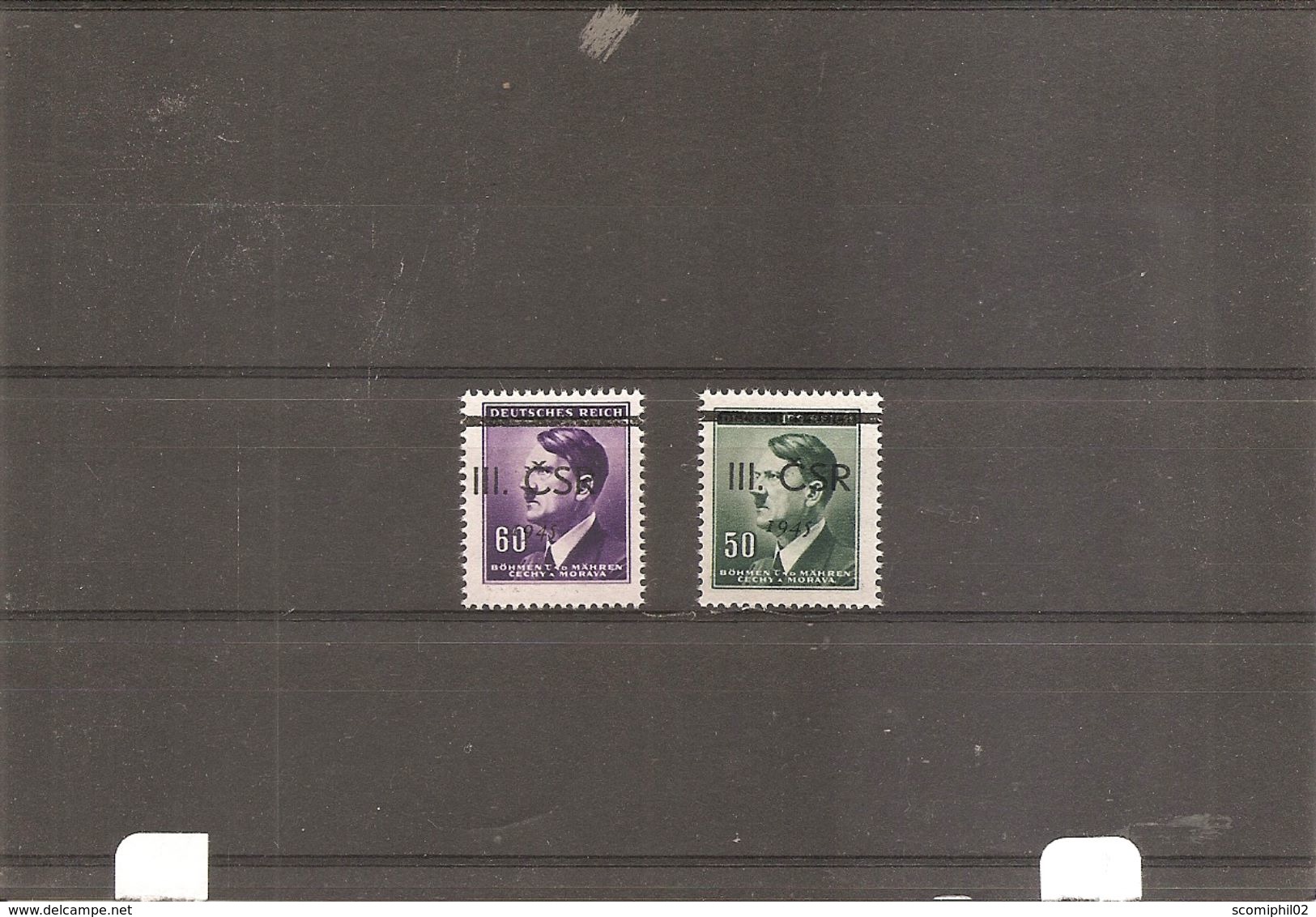 Bohème Et Moravie ( 80/81 XXX -MNh- Surcharge "III-CSR-1945 à Voir) - Unused Stamps