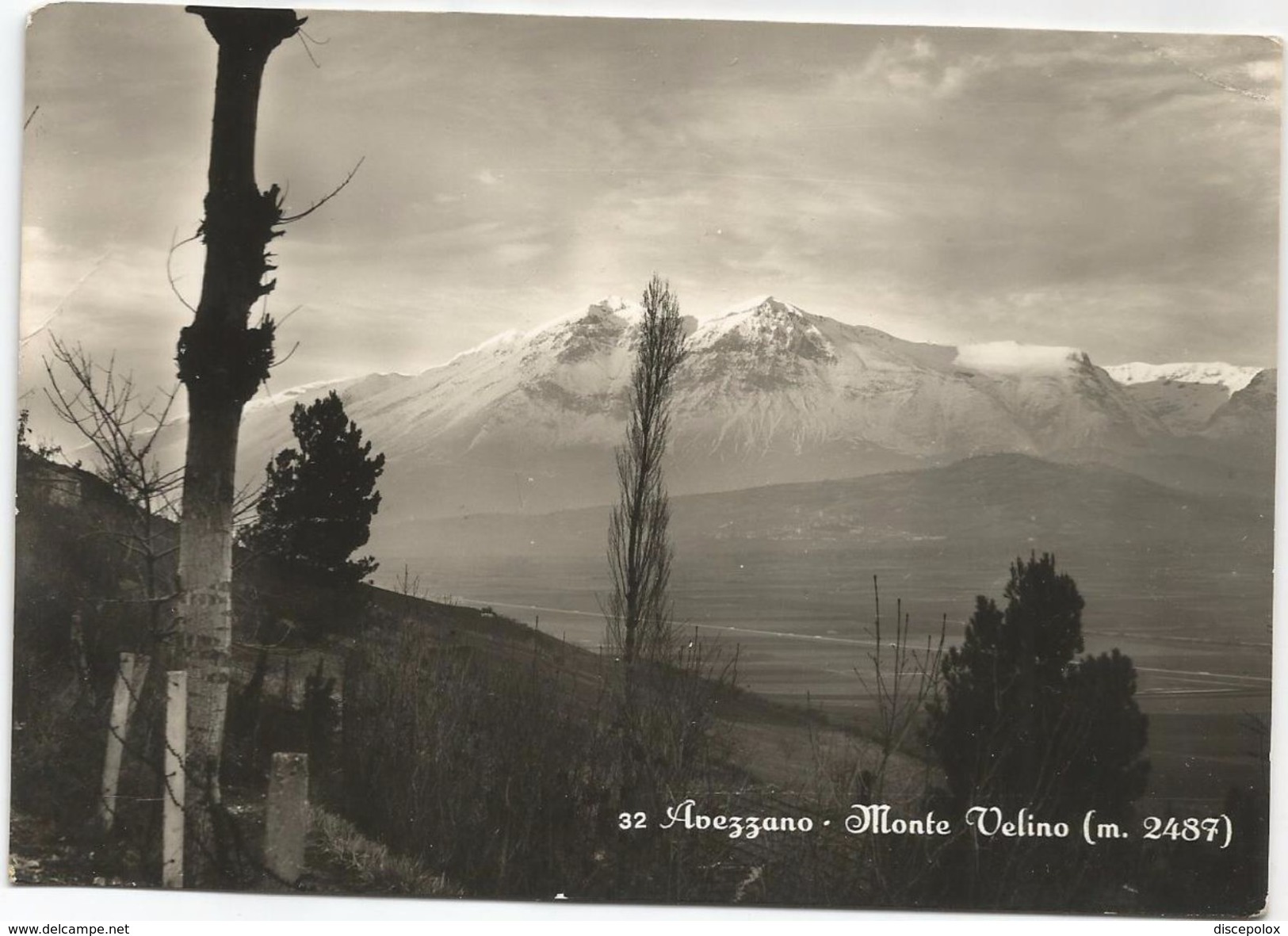 X876 Avezzano (L'Aquila) - Panorama Del Monte Velino Dal Monte Salviano / Viaggiata 1954 - Avezzano
