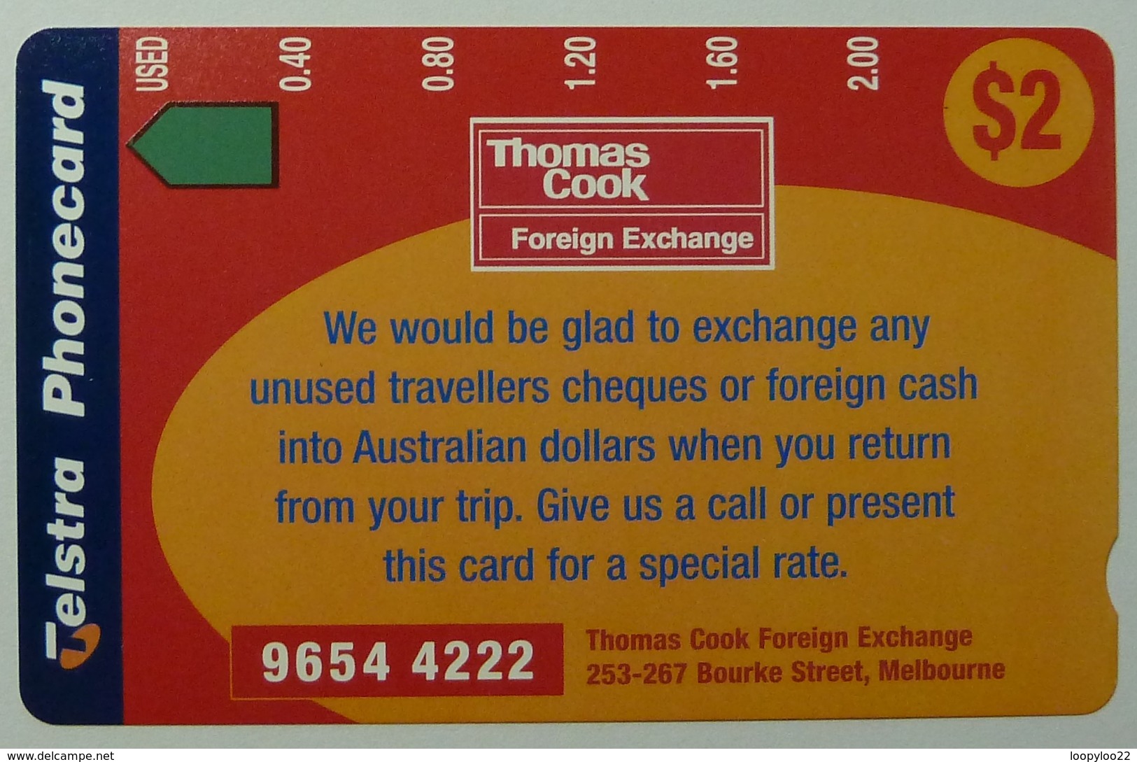 AUSTRALIA - Anritsu - Private - AUS-M-638 - Thomas Cook - Message - $2 - 1000ex - Mint - Australia