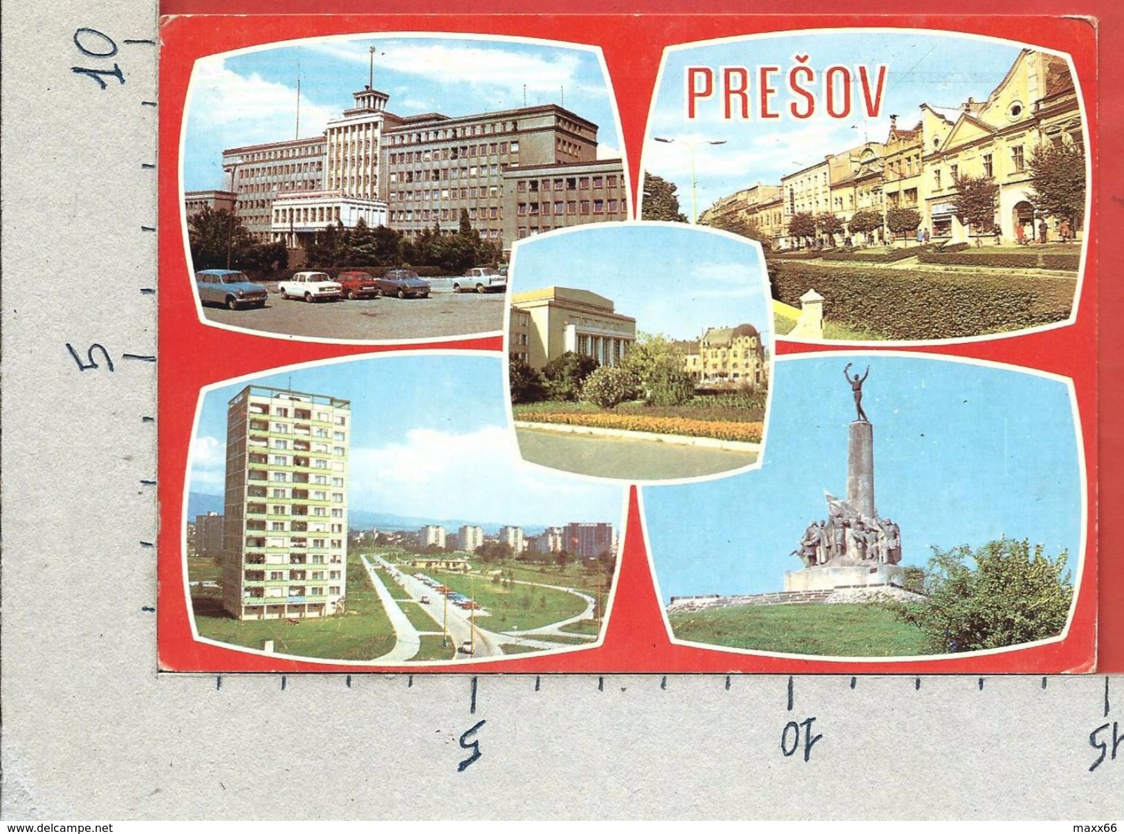 CARTOLINA VG SLOVACCHIA - PRESOV - Vedutine - Multivue - 10 X 15 - ANN. 1984 - Slovacchia