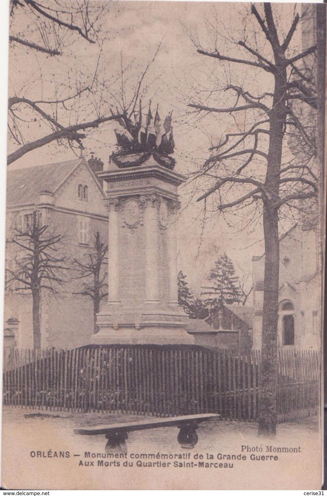 CPA - ORLEANS - Monument Commémoratif De La Grande Guerre Aux Morts........... - Orleans