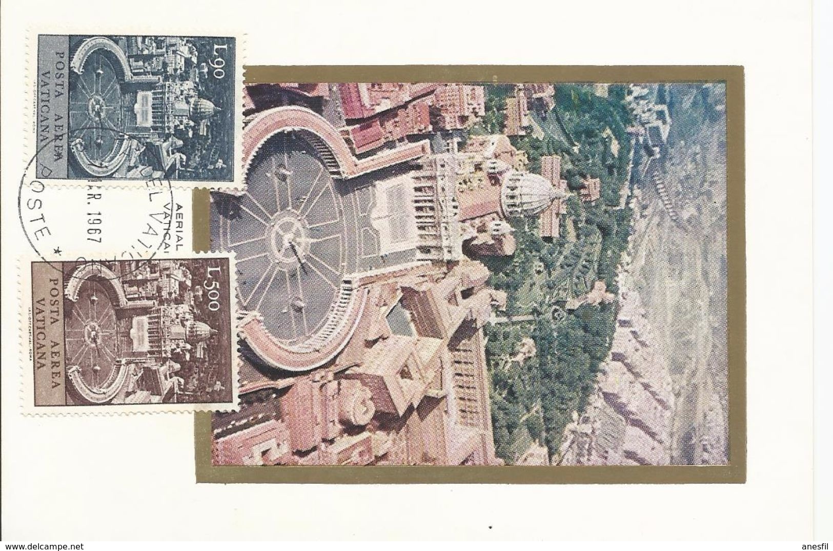 Vaticano. 1967. Sellos Del Correo Aéreo. - Maximum Cards