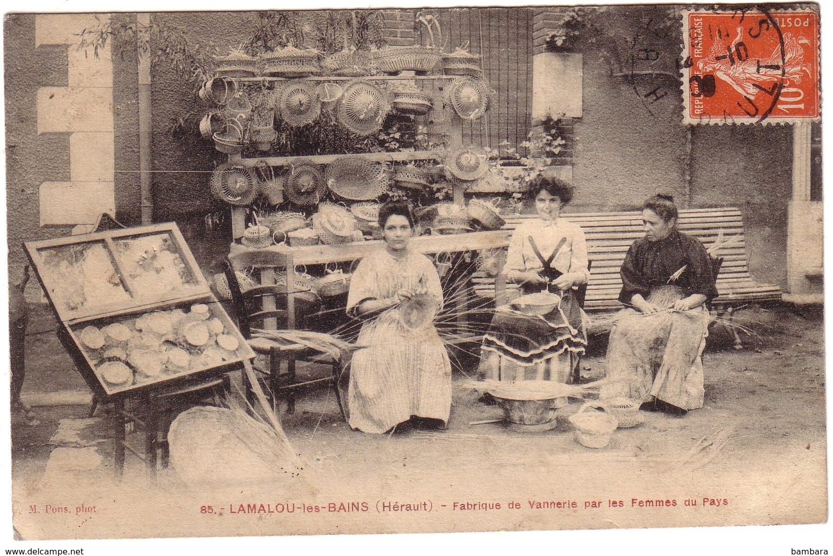 LAMALOU LES BAINS - Fabrique De Vannerie  Par Les Femmes Du Pays - Lamalou Les Bains